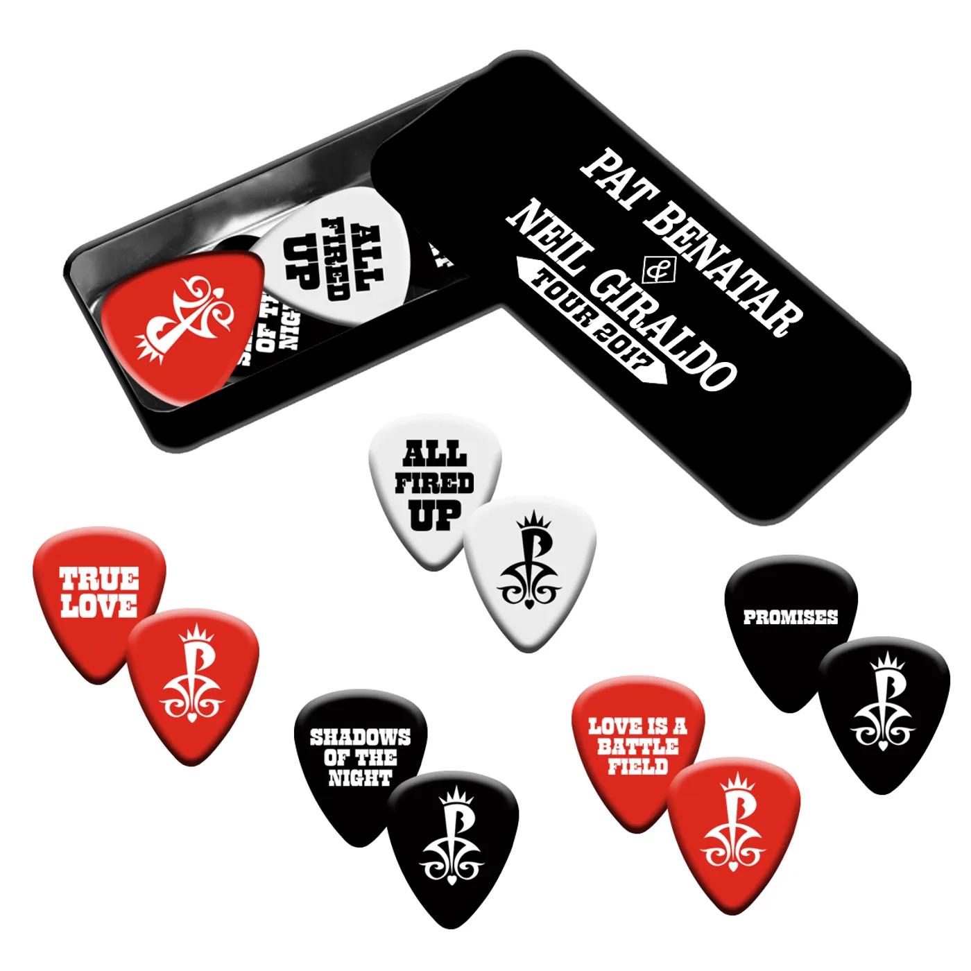 Pat Benatar & Neil Giraldo Pick Tin Set