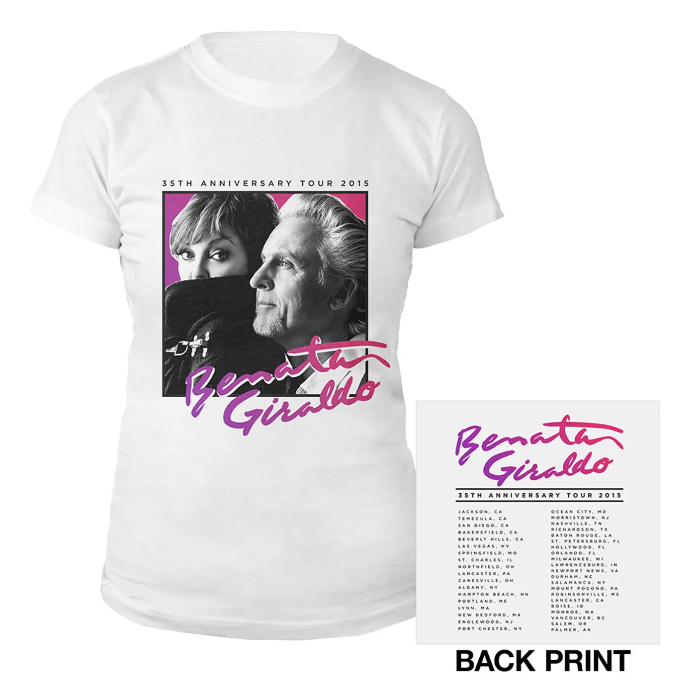 Pat Benatar & Neil Giraldo 35th Anniversary Tour Tee