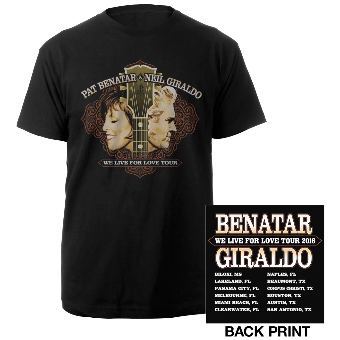 Pat Benatar & Neil Giraldo We live For Love Tour Tee