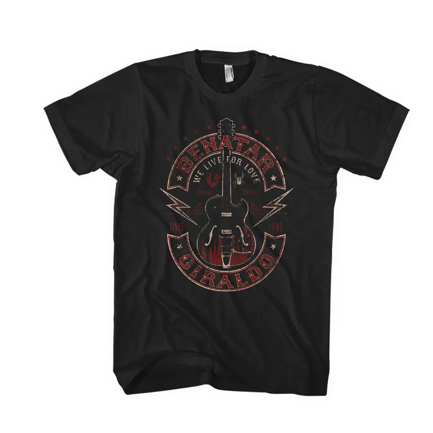 Pat Benatar & Neil Giraldo We Live for Love 2016 Tour Tee