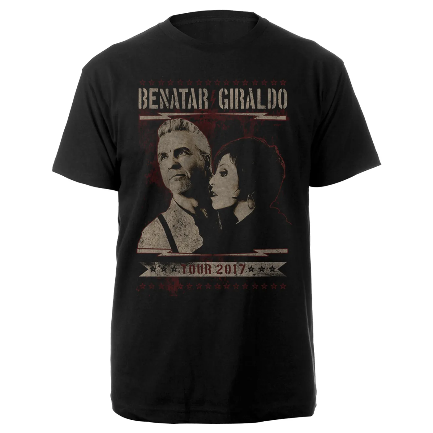 Pat Benatar & Neil Giraldo Benatar Gilraldo Portrait Tee