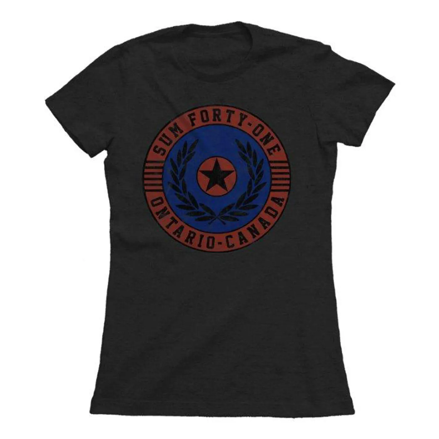 Sum 41 Logo Charcoal Ladies T-shirt