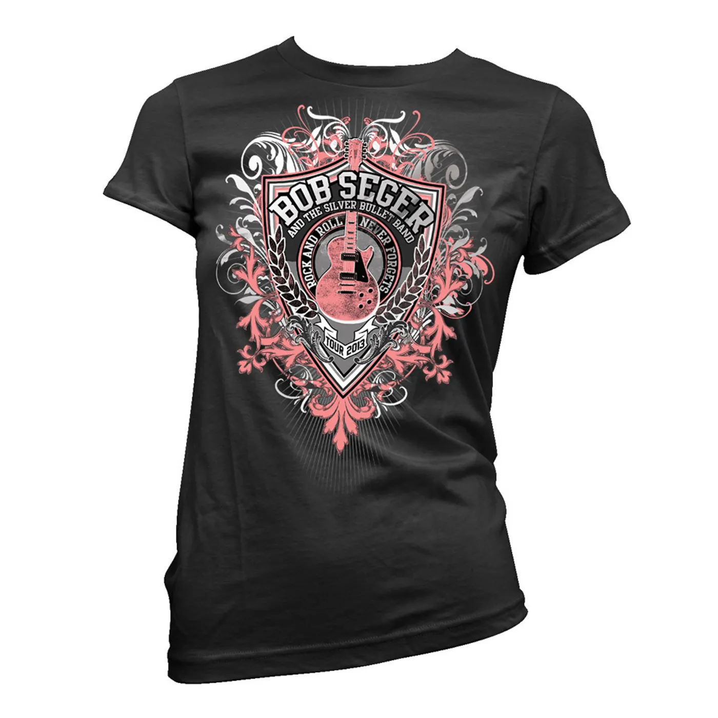 Bob Seger & The Silver Bullet Band Rock and Roll Never Forgets Women's Shirt