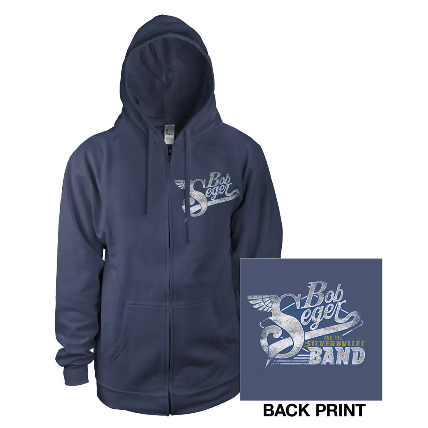 Bob Seger & The Silver Bullet Band Zip Hoody