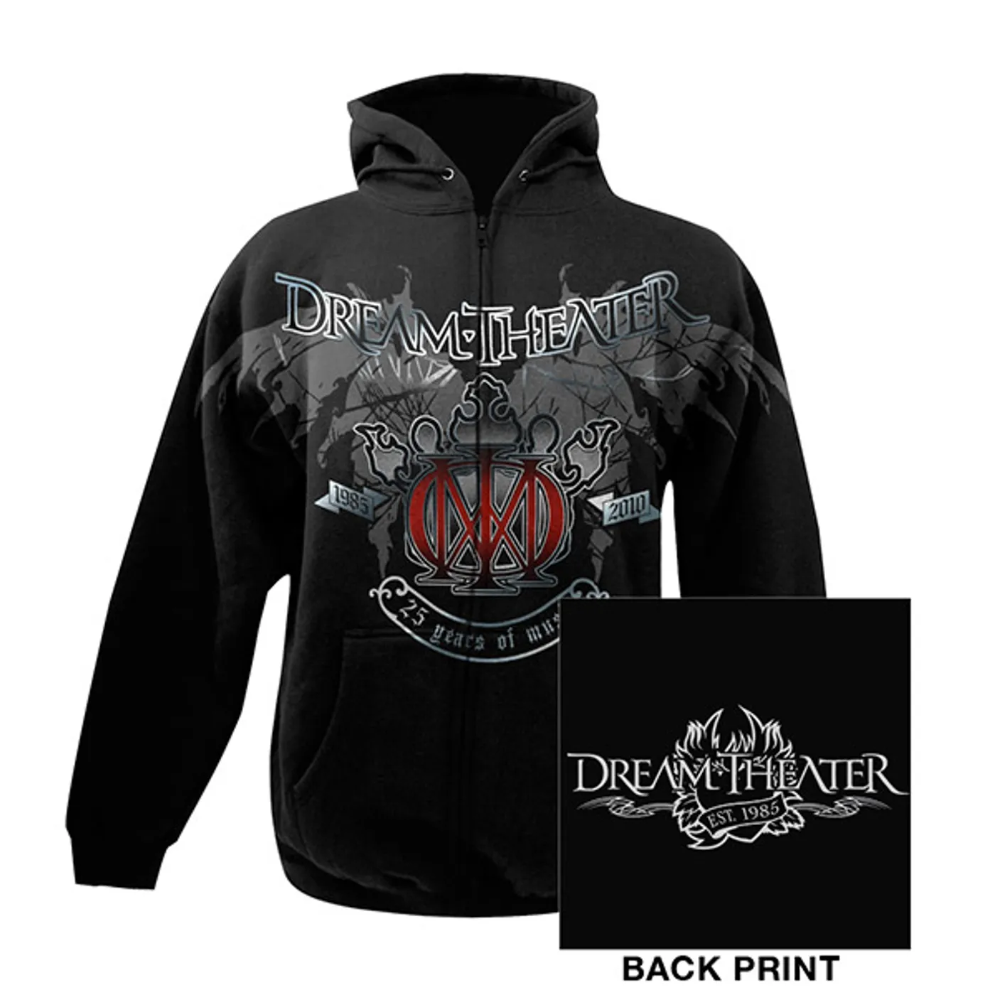 Dream Theater 25th Anniversary Zip-Up Hoodie