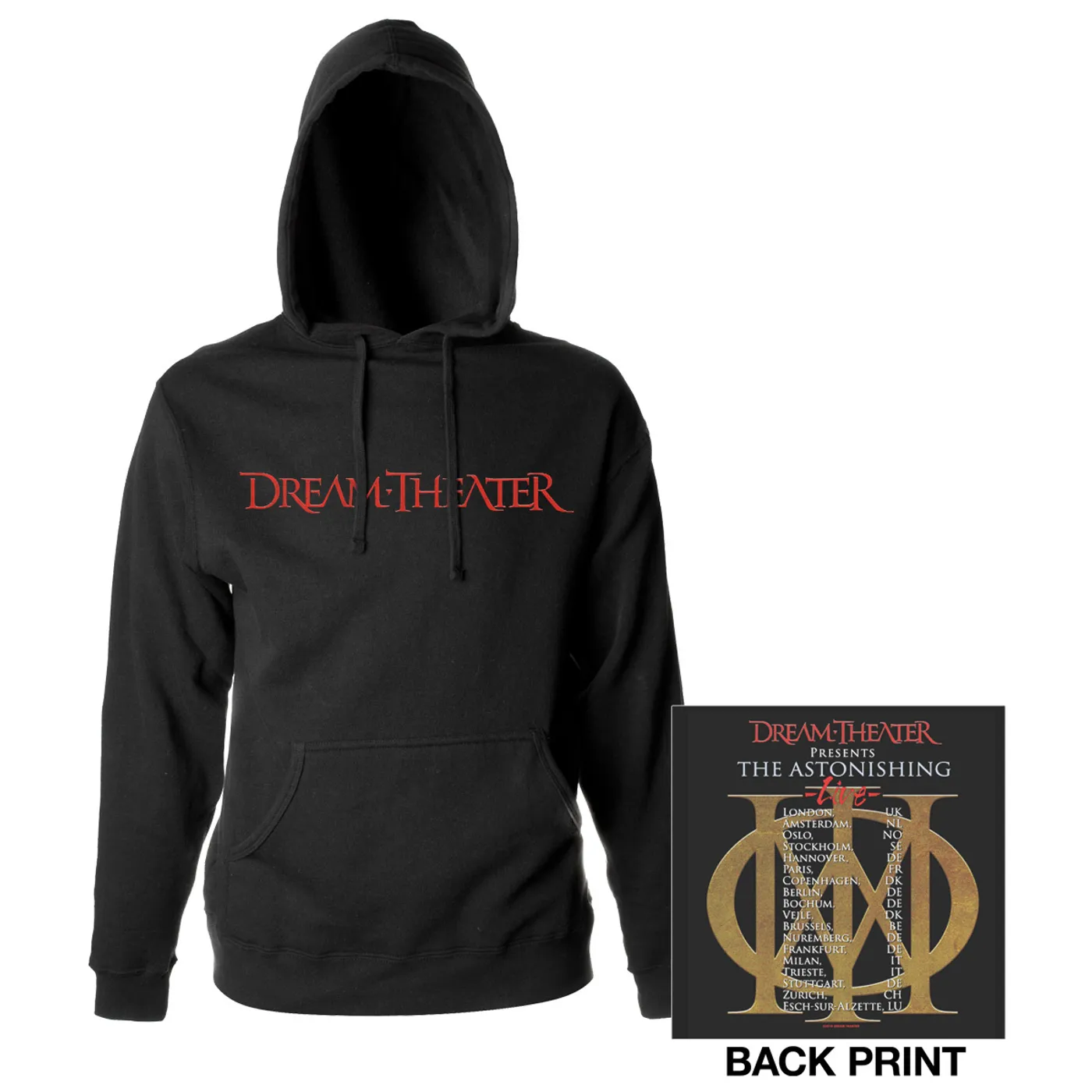 Dream Theater Astonishing Live 2016 Euro Tour Hoodie