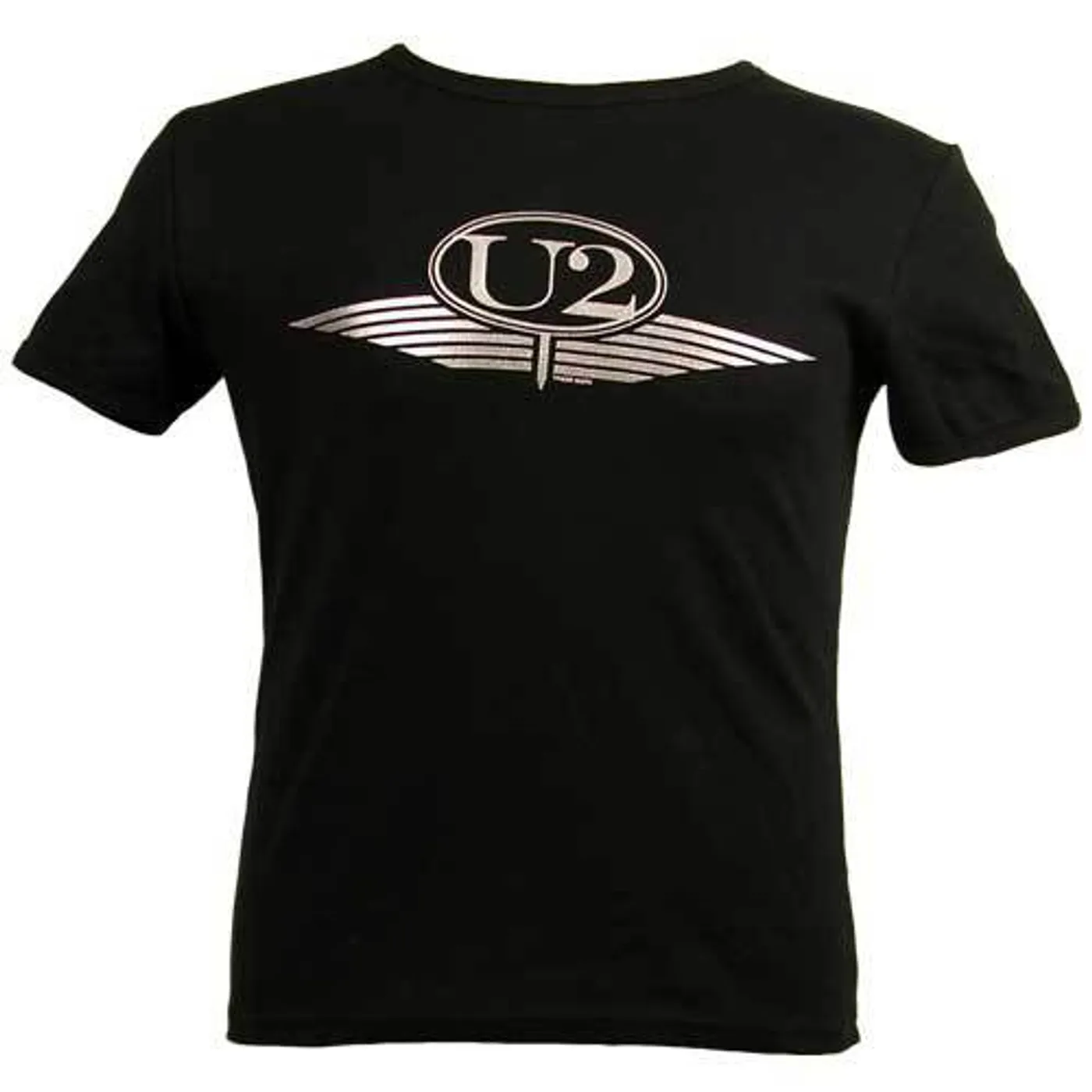 U2 Silver Wings Logo Girls Skinny Tee