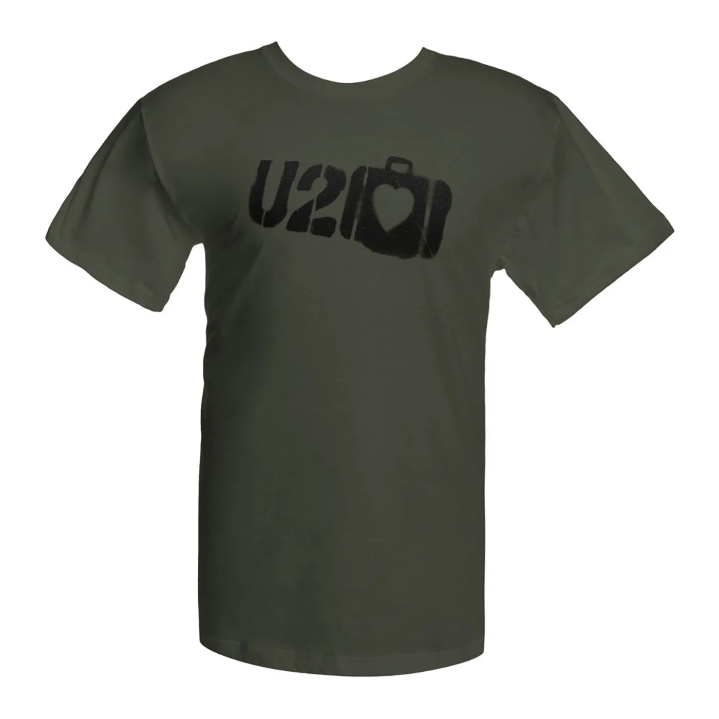 U2 Elevation Tour Suitcase Logo Green T-Shirt