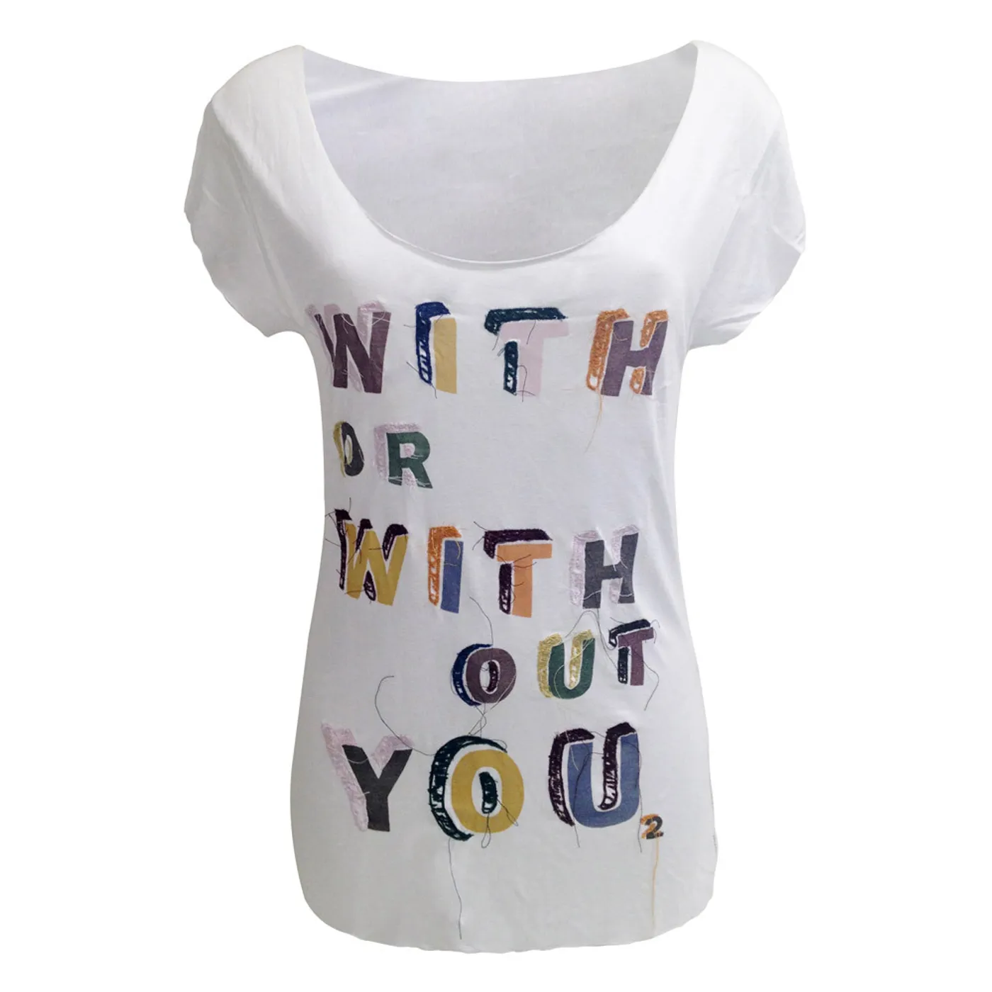 U2 'With Or Without You' Embellished T-Shirt