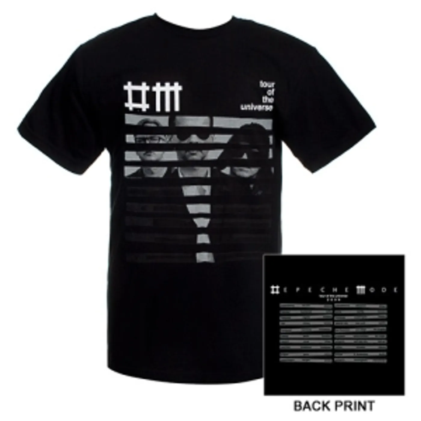 Depeche Mode Striped Band Tour Tee