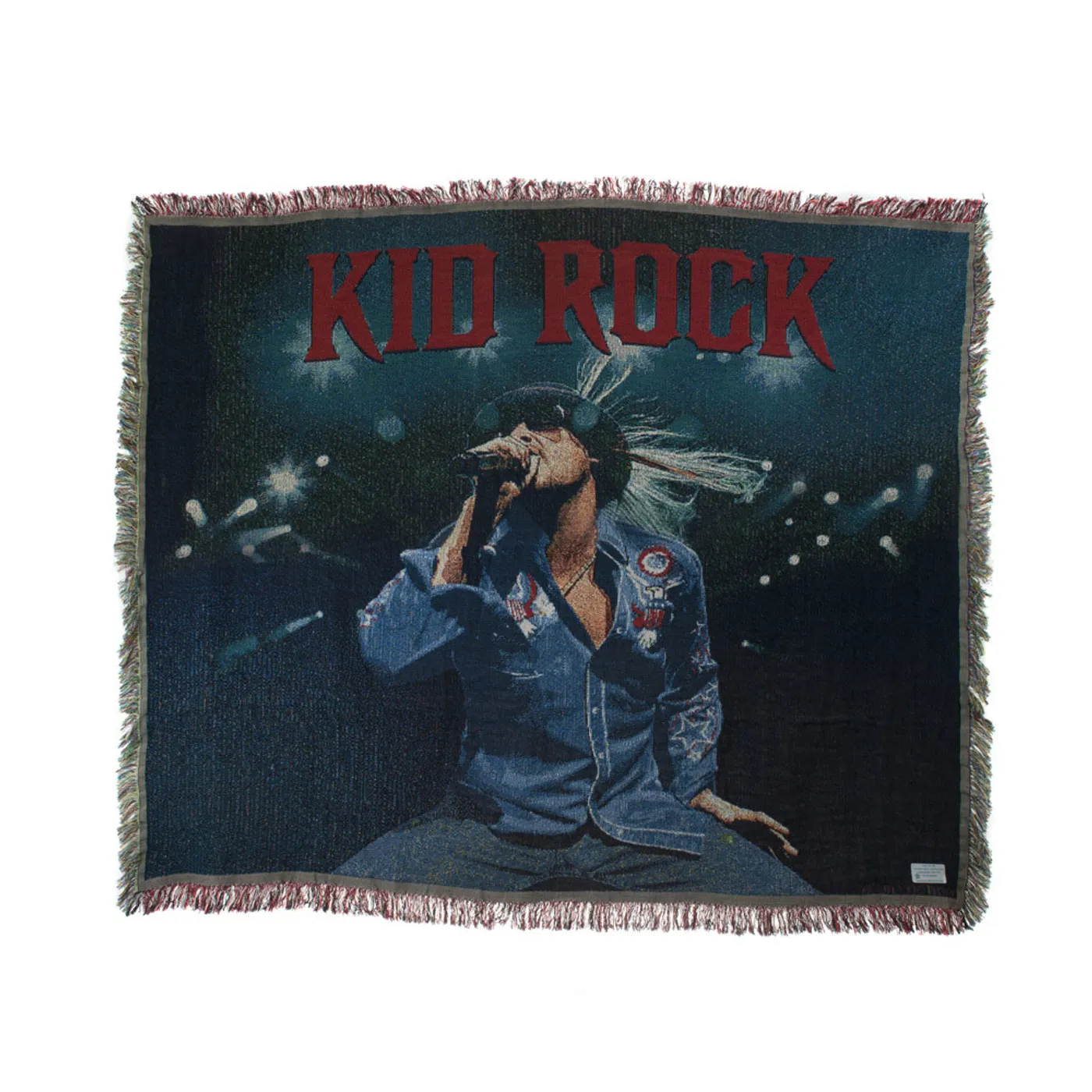 Kid Rock Live Shot Throw Blanket