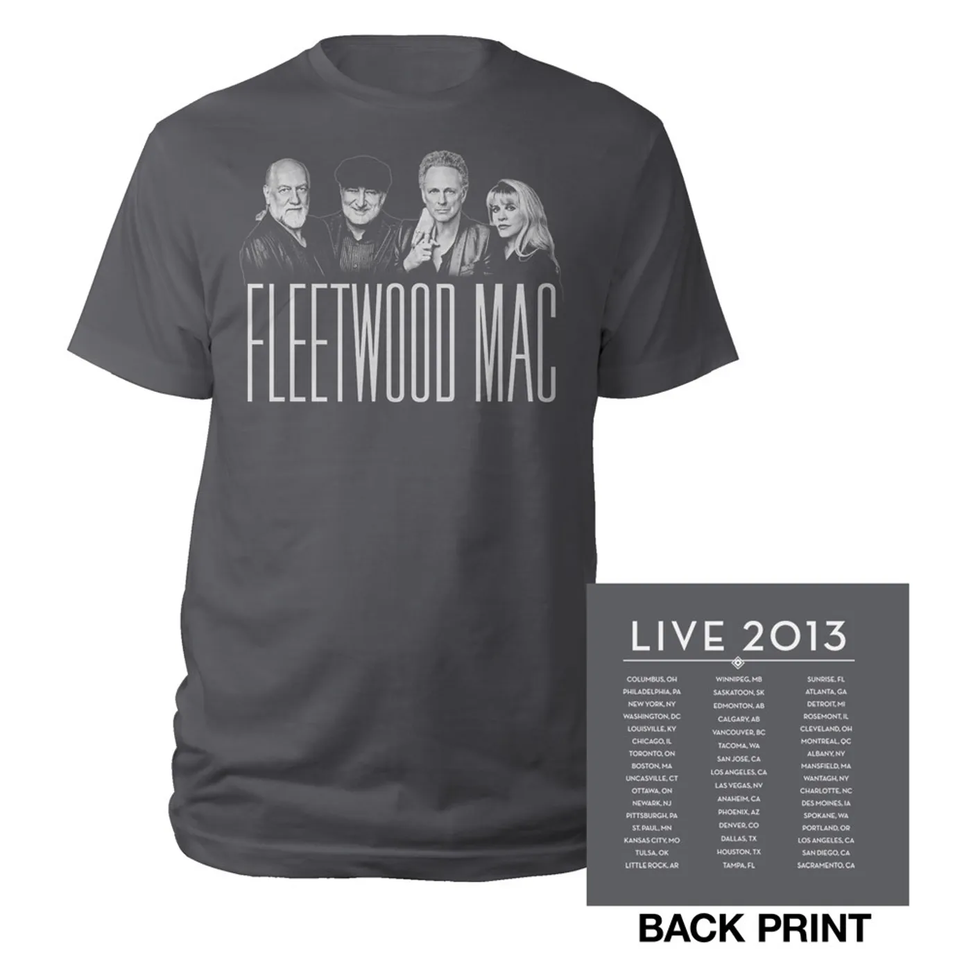 Official Fleetwood Mac Live North American Tour Tee