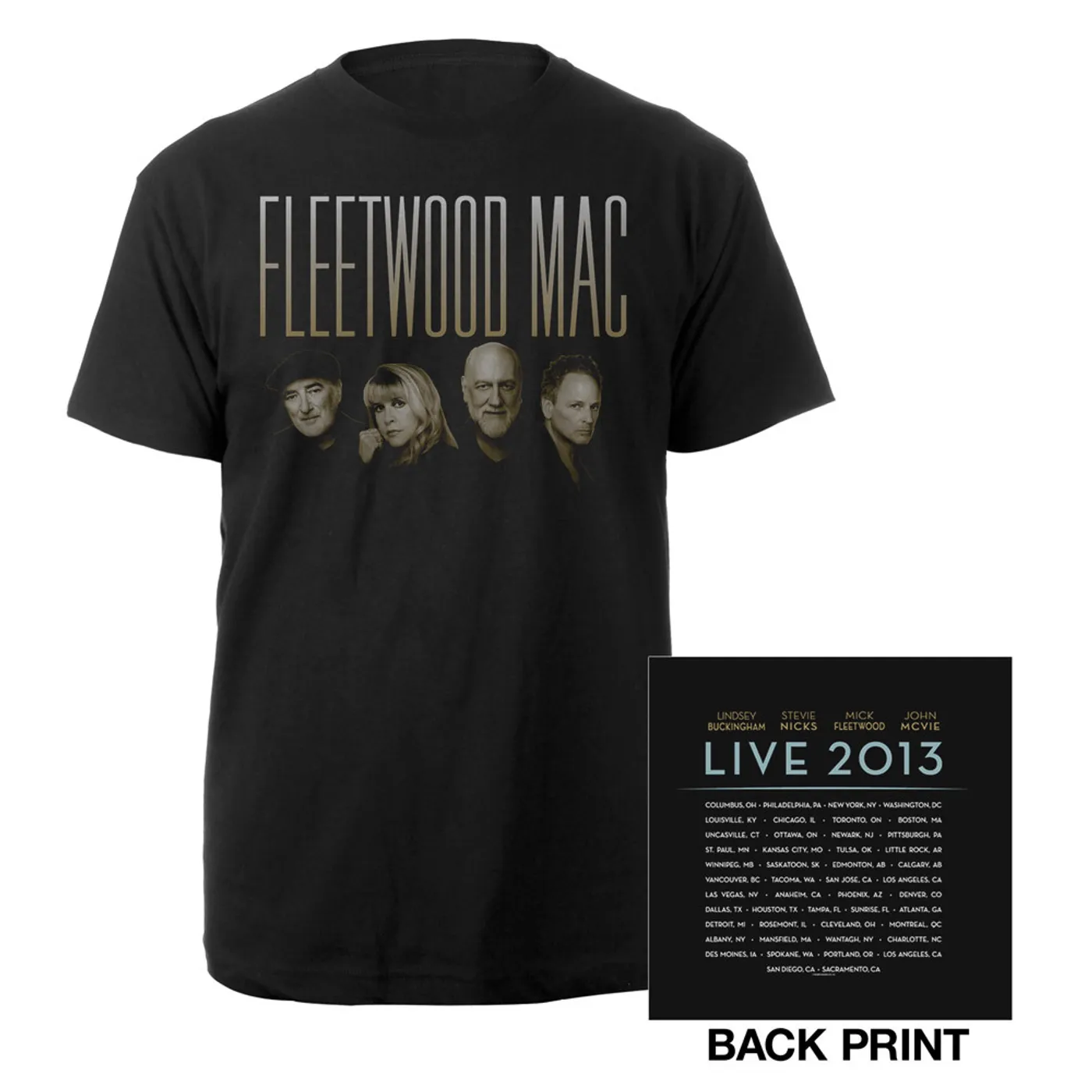 Official Fleetwood Mac Live North American Tour Tee