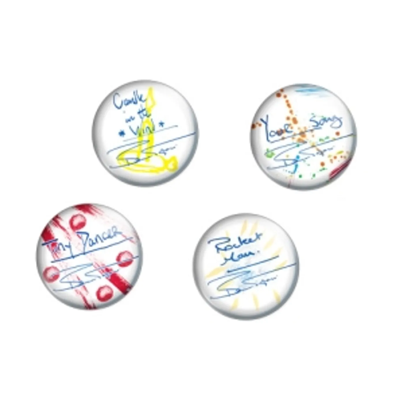 Bernie Taupin Song Titles Button Pack