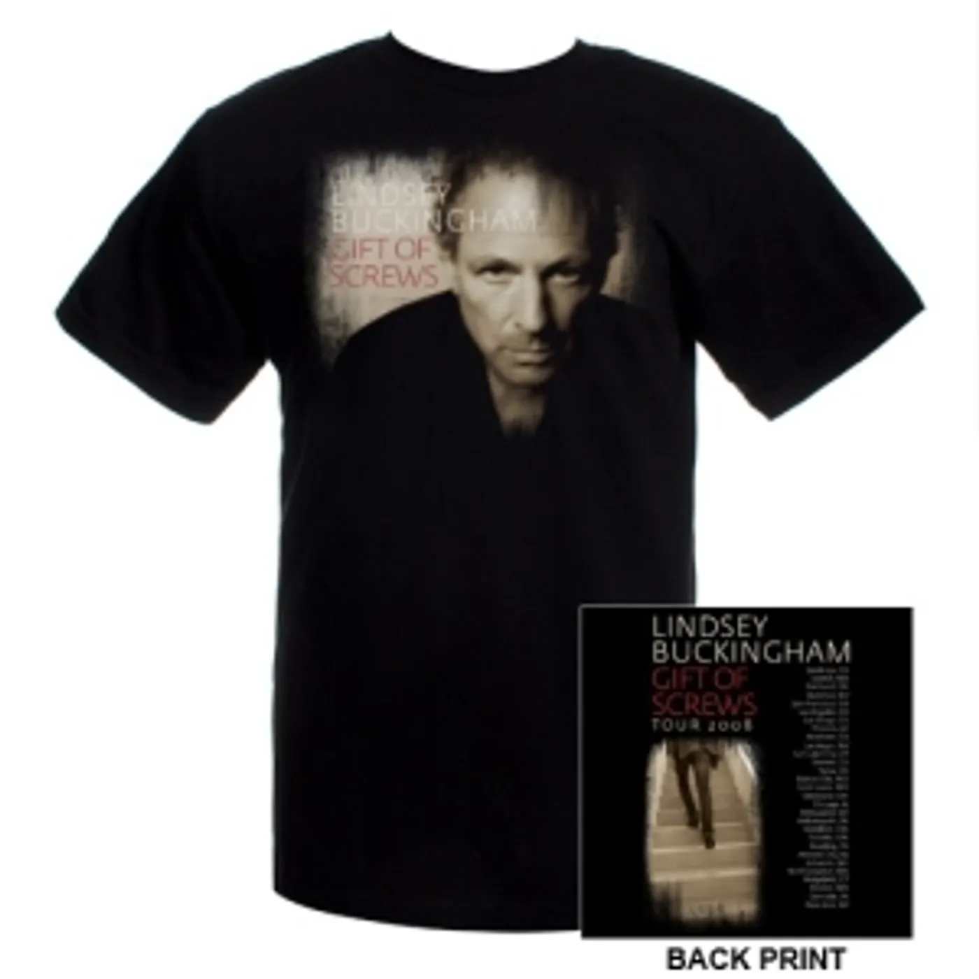 Lindsey Buckingham Official Gift Of Screws Tour Tee