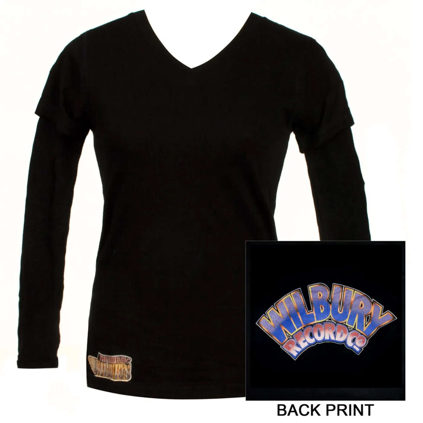 Traveling Wilburys Wilbury Record Co. V-neck Twofer