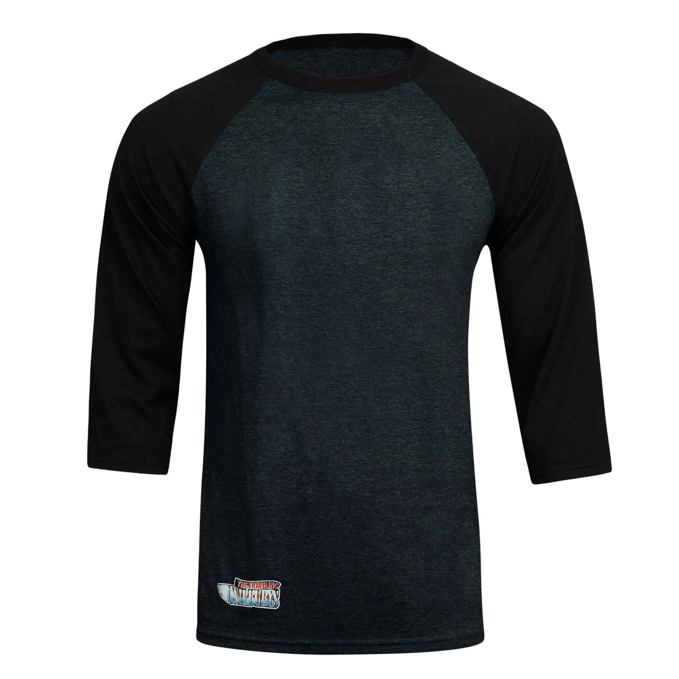 Traveling Wilburys Logo Charcoal Raglan