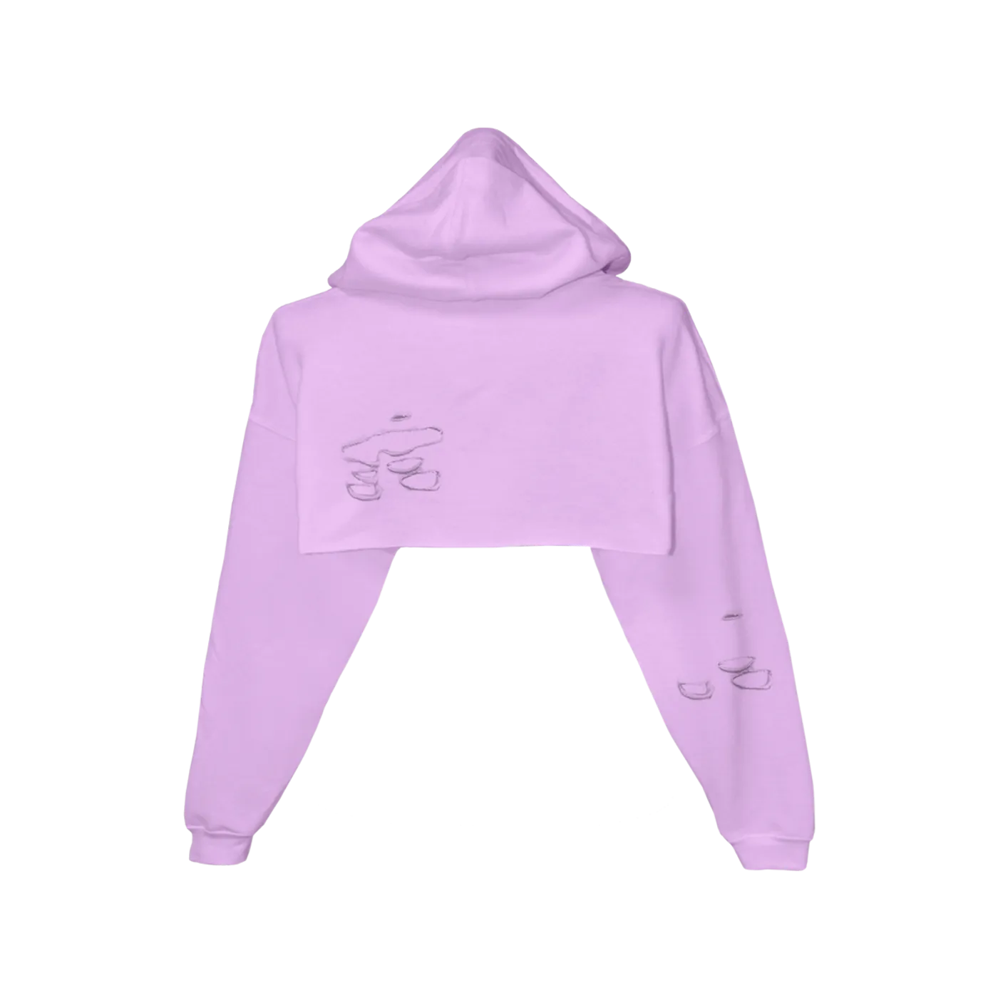 Mariah Carey Obsessed Crop Hoodie - Lilac