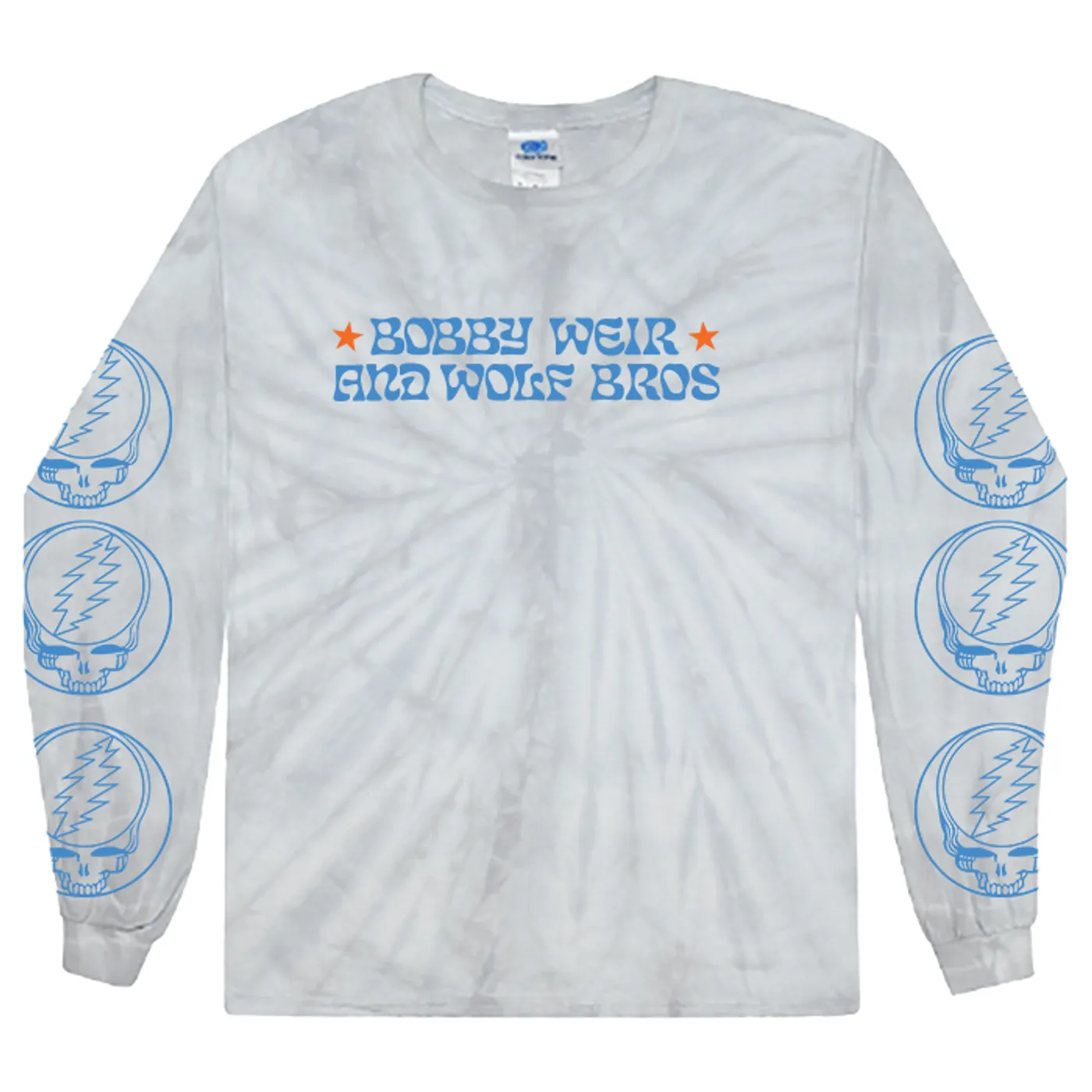 Bob Weir Bobby Weir and Wolf Bros Tie Dye Long Sleeve Tee