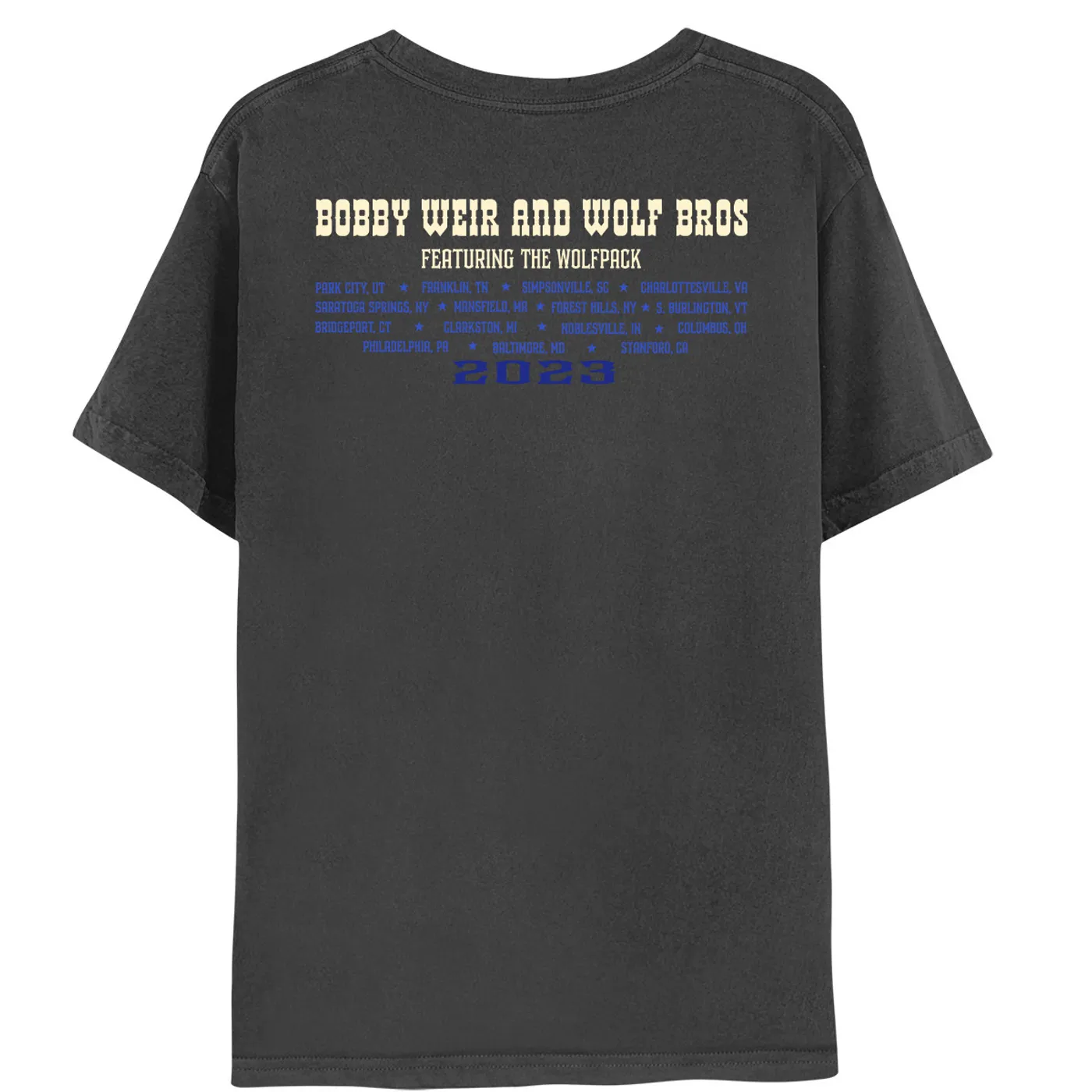 Bob Weir Bobby Weir and Wolf Bros Cowboy 2023 Tour Tee