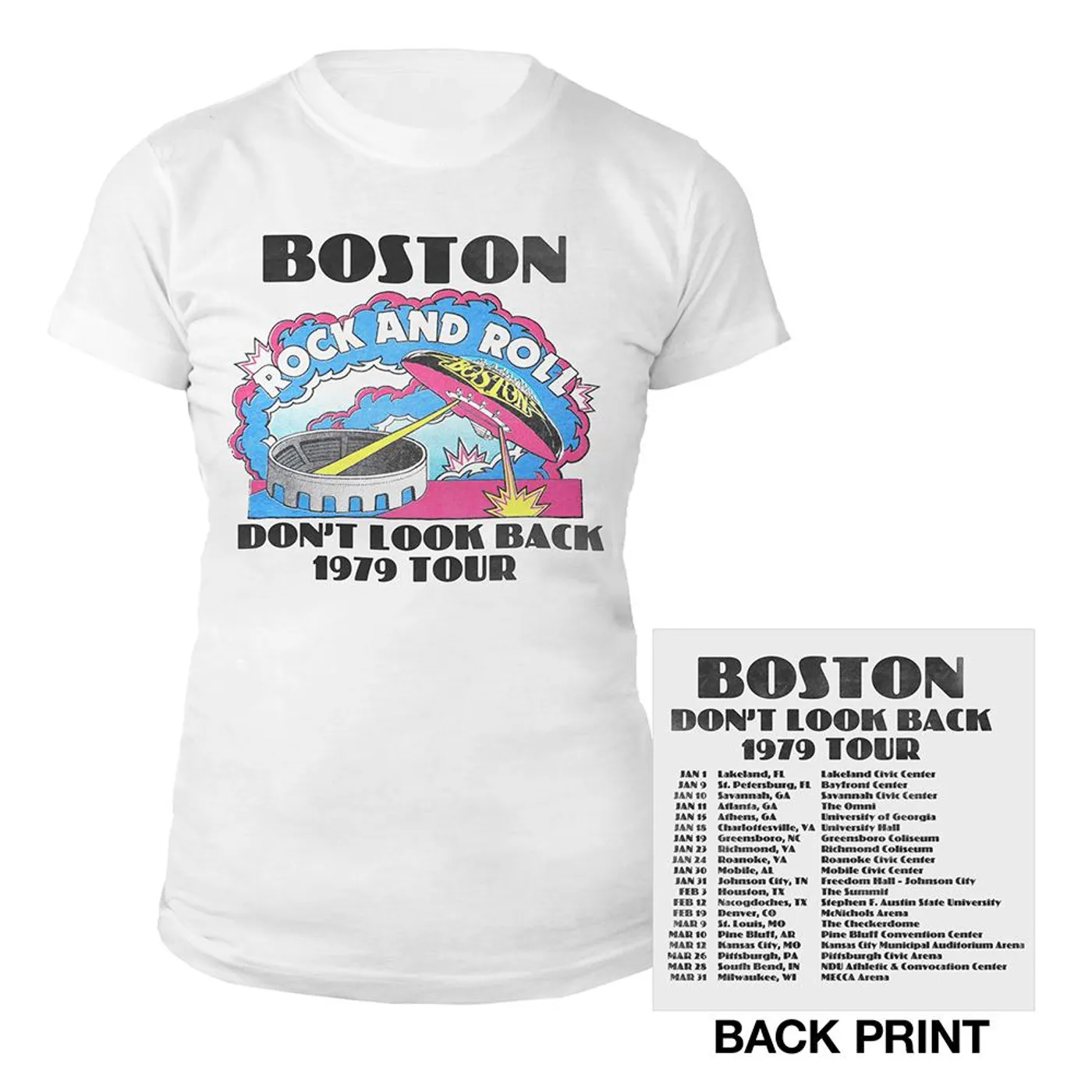 Boston Don't Look Back Vintage Tour Women's T-Shirt