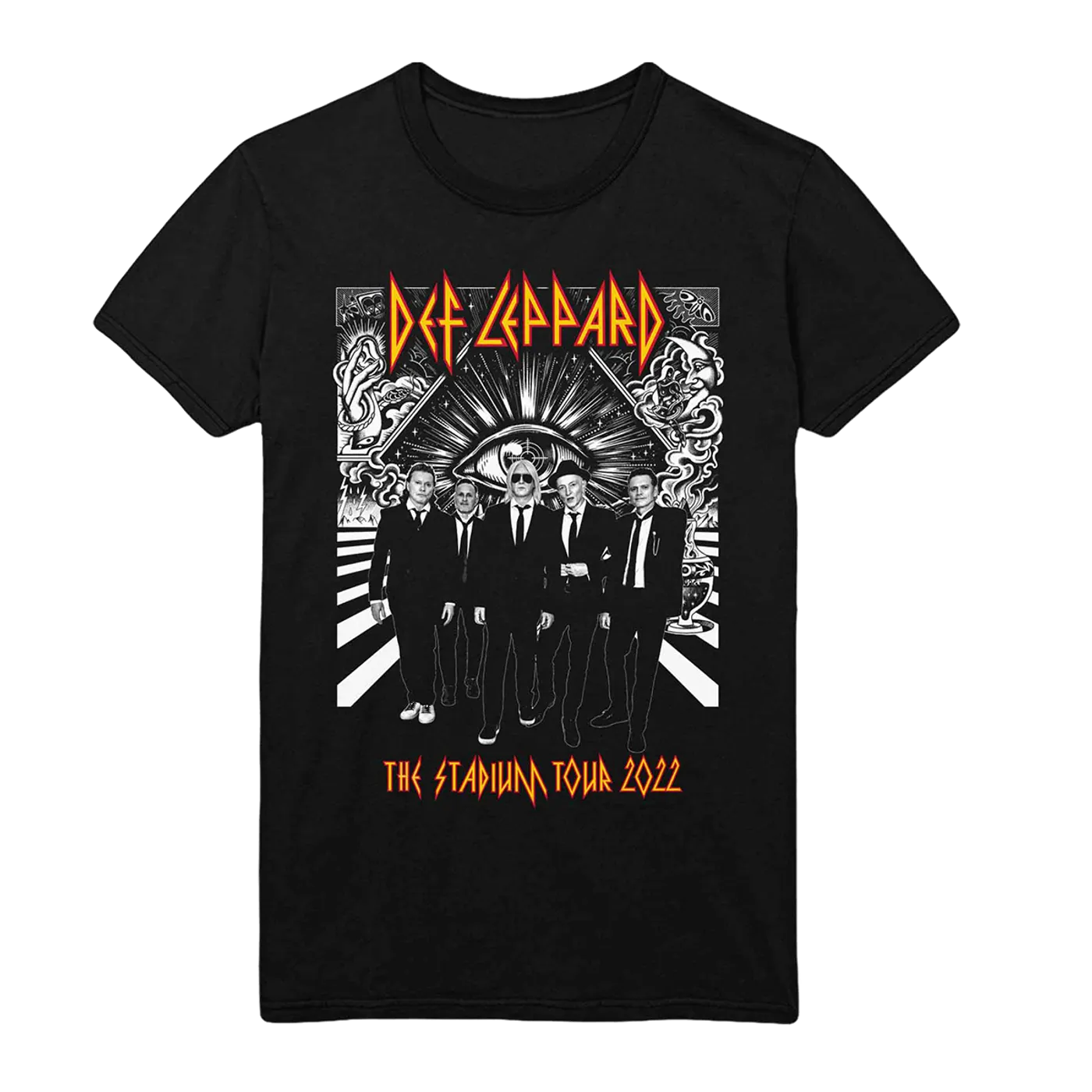 Def Leppard Stadium Tour 2022 Band Photo Tee