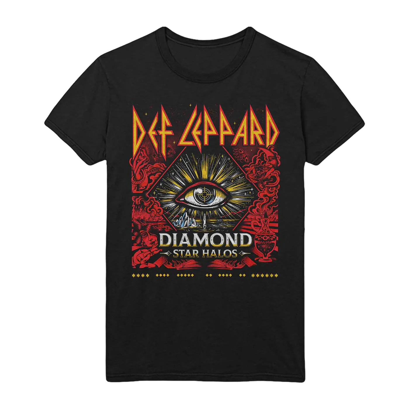 Def Leppard Stadium Tour 2022 Diamond Star Halos Tee