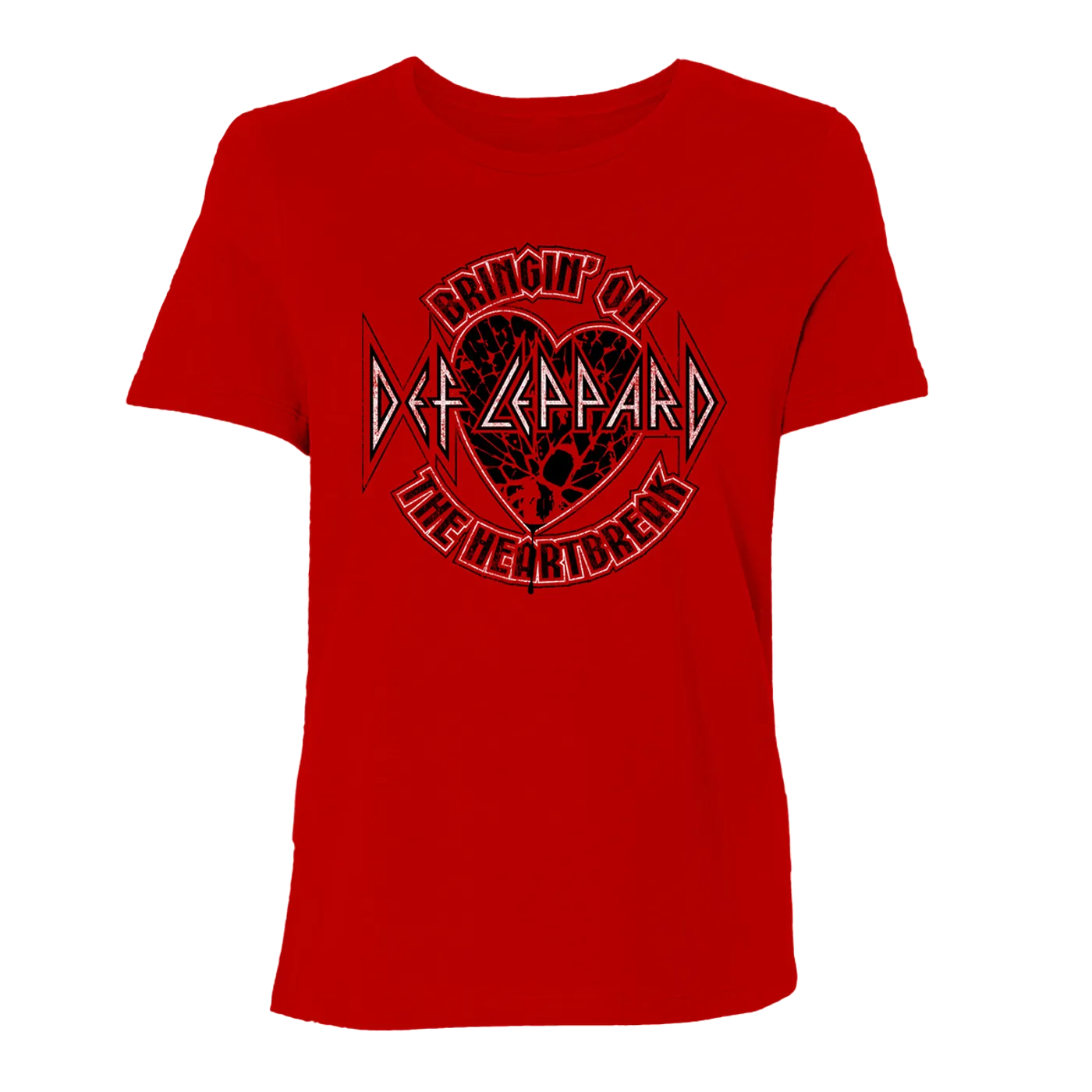 Def Leppard Stadium Tour 2022 Women's Bringin' On The Heartbreak Tee