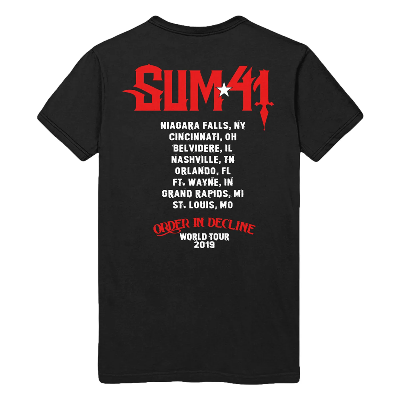 Sum 41 Contrast Portrait T-Shirt