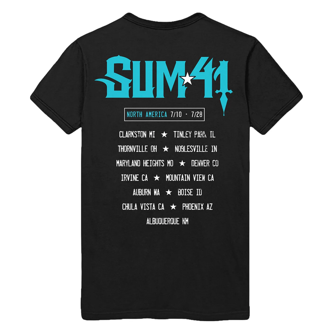 Sum 41 S41 Blue Demon Itin Tee