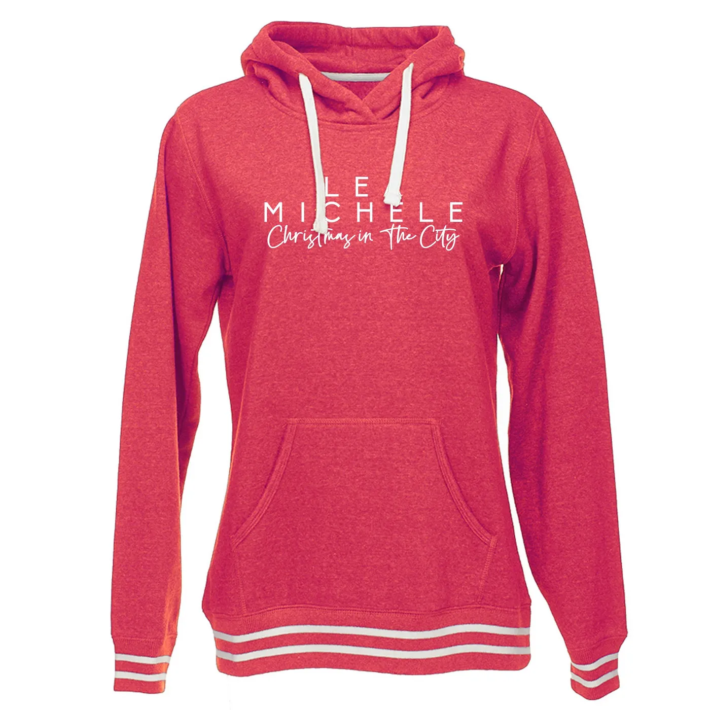 Lea Michele Christmas In The City Ladies Pullover Hoodie
