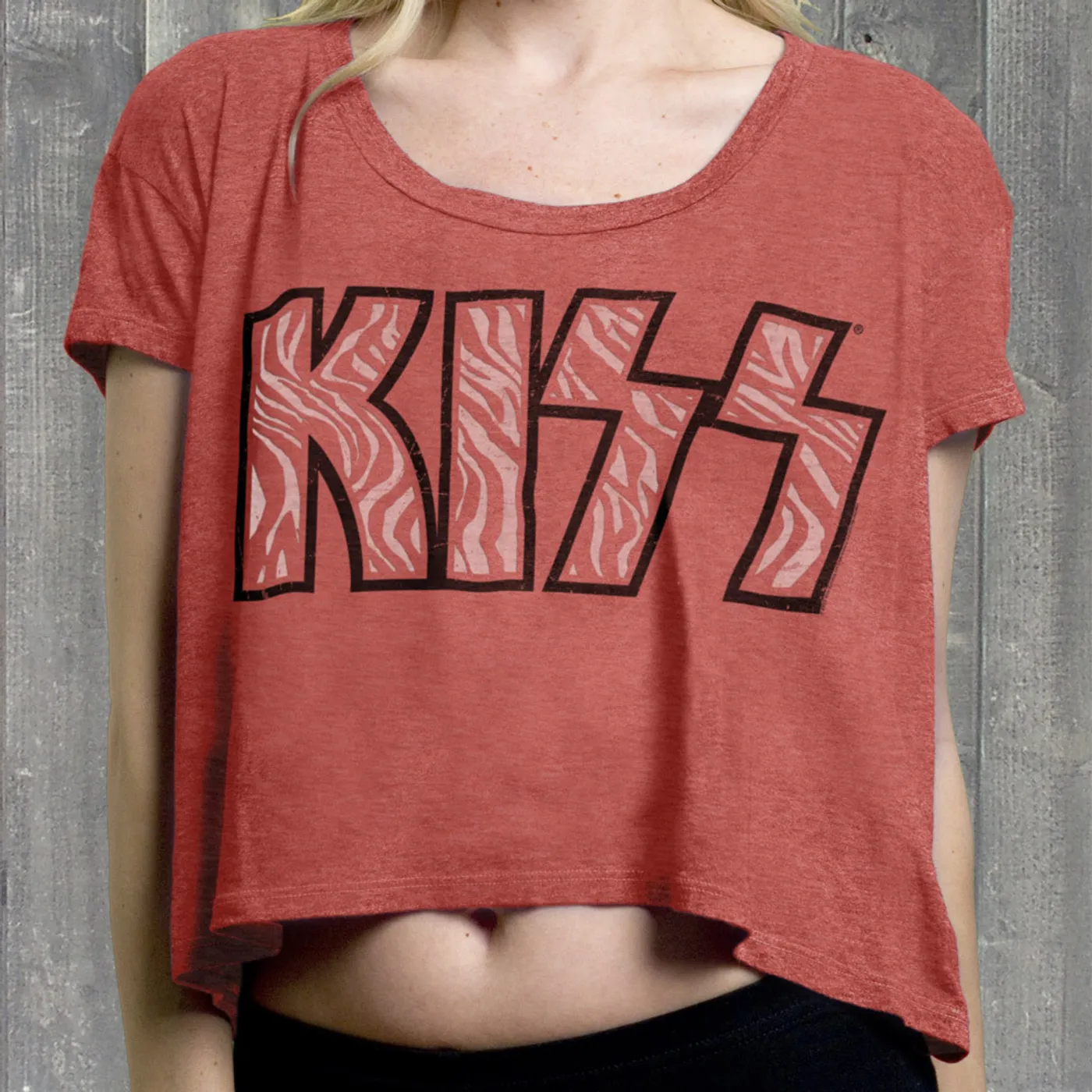 KISS "Animalize" Ladies' Boyfriend Shirt