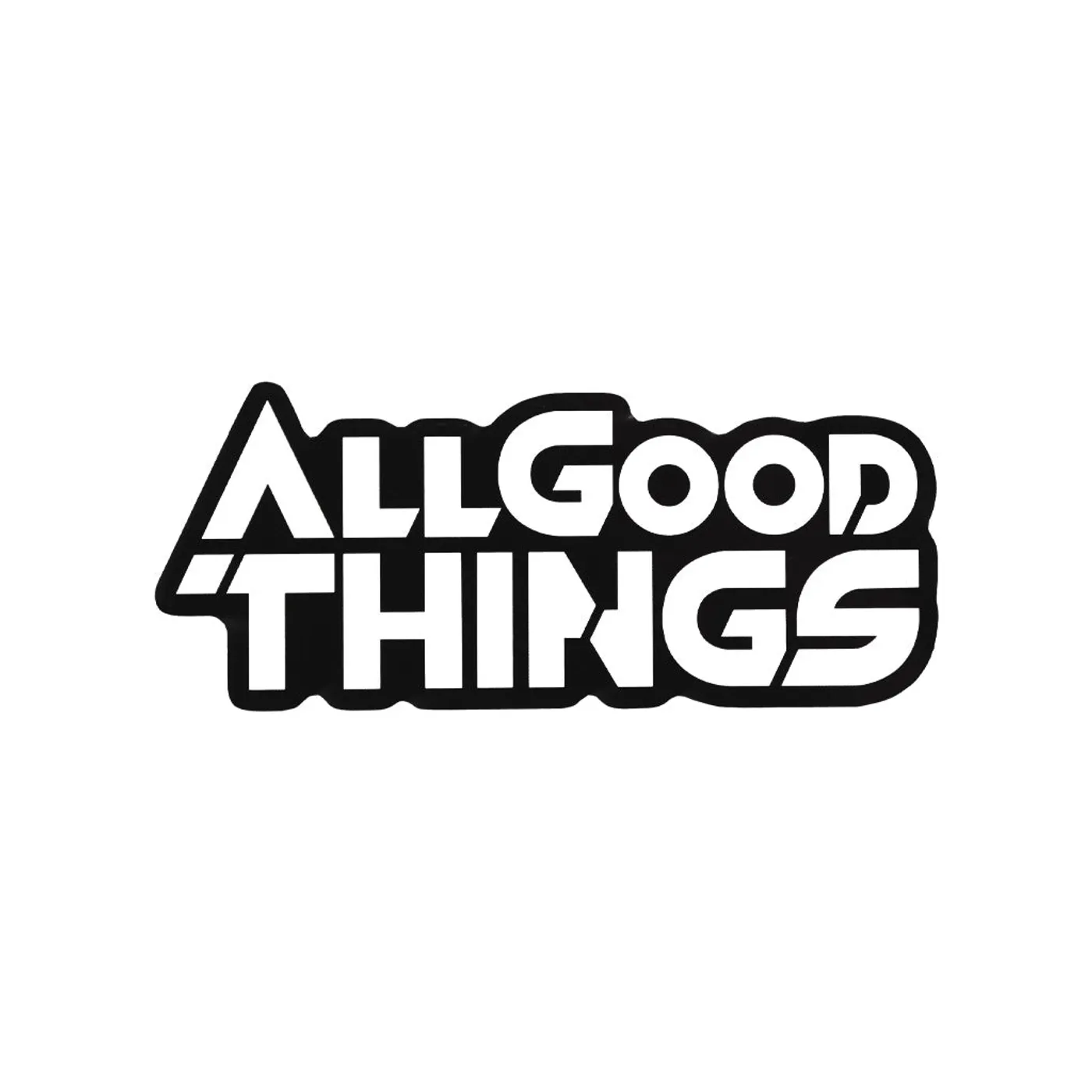 All Good Things BLACK & WHITE LOGO STICKER