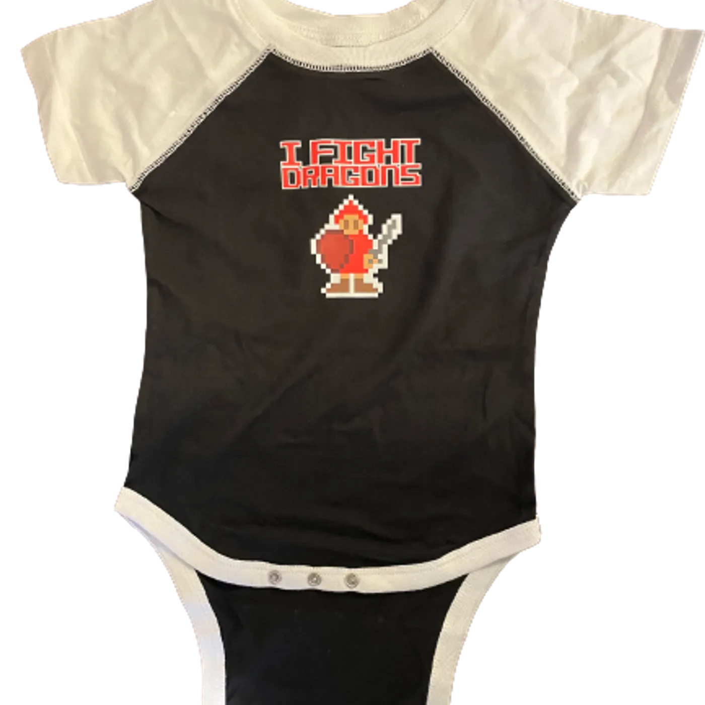 I Fight Dragons Baby Onesie
