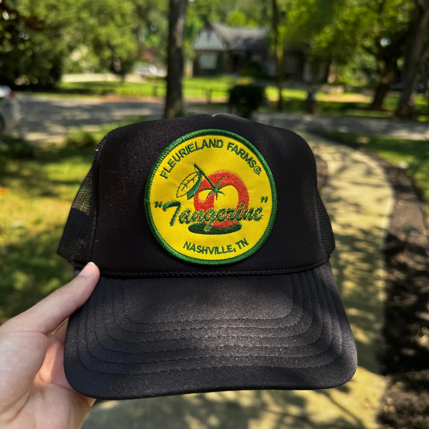 Fleurie BLACK TANGERINE PATCH HAT