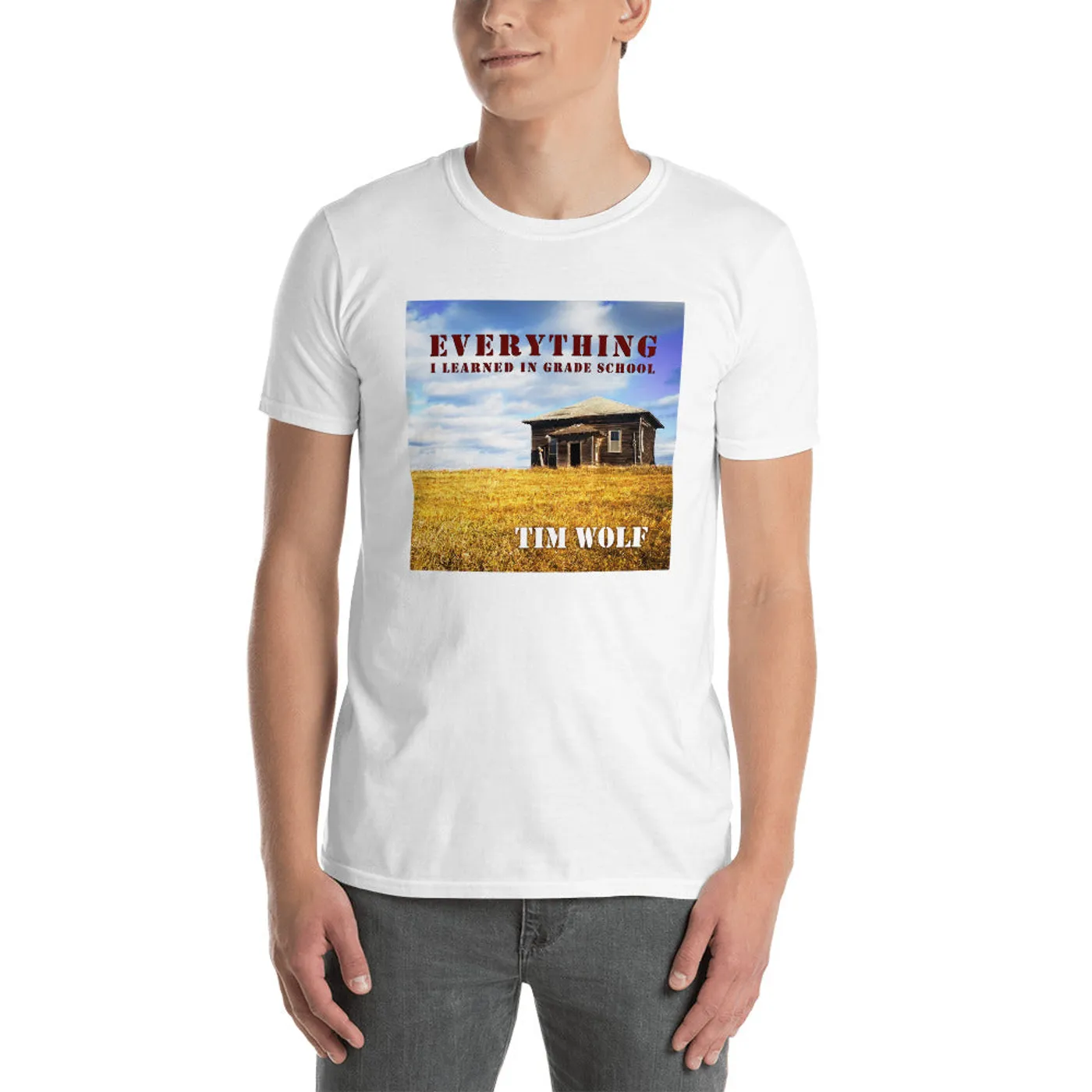 Everything I Learned In Grade School (Tim Wolf Album T-Shirt)