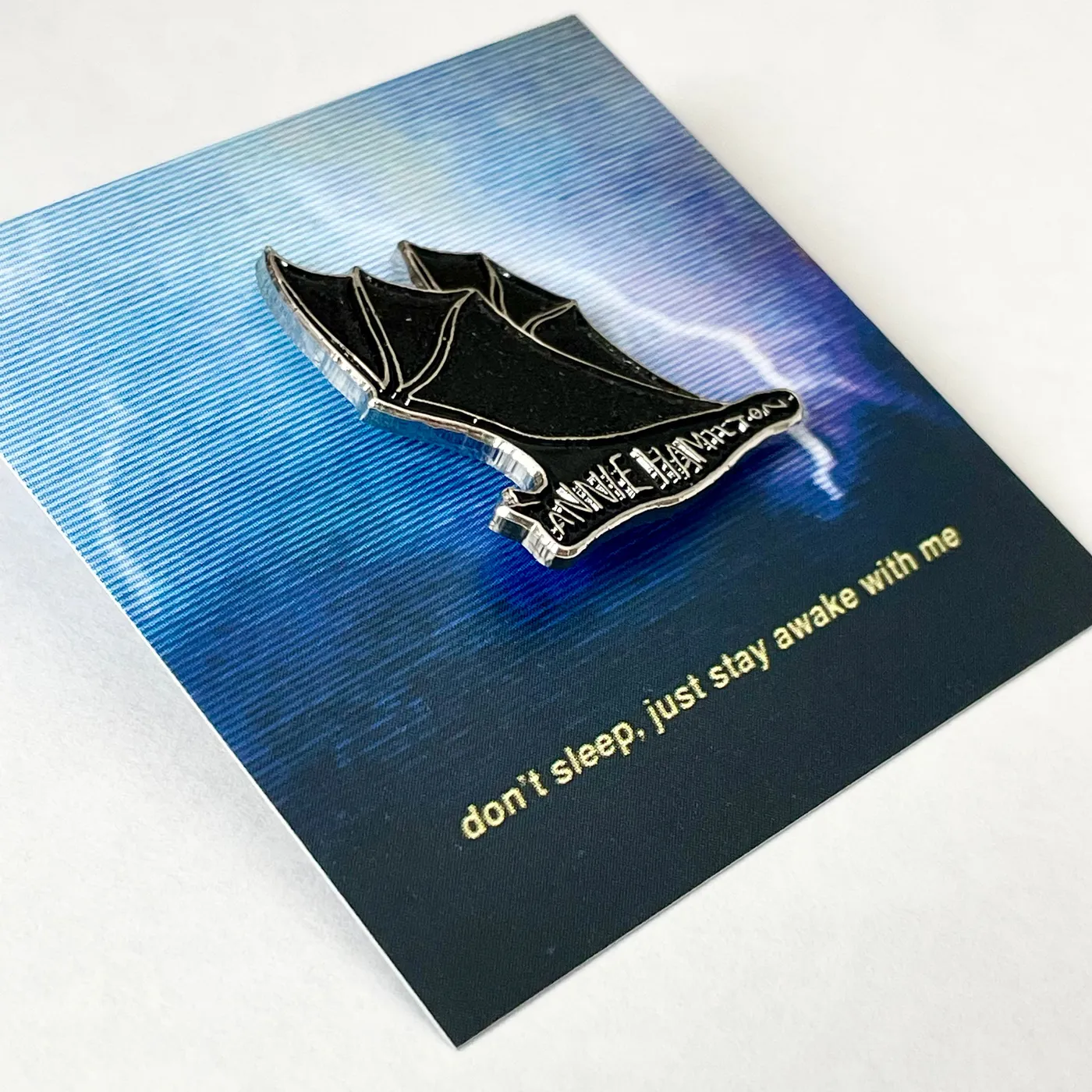 annie hamilton GLITTERY BAT PIN