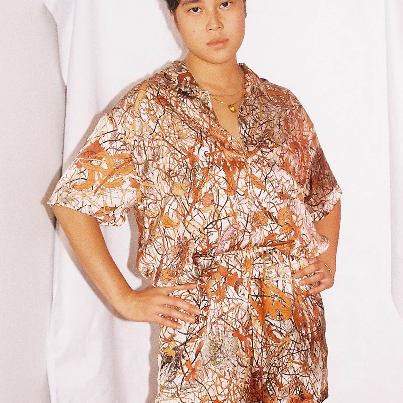 annie hamilton 'NIGHT OFF' SHORTS - WINTER PRINT