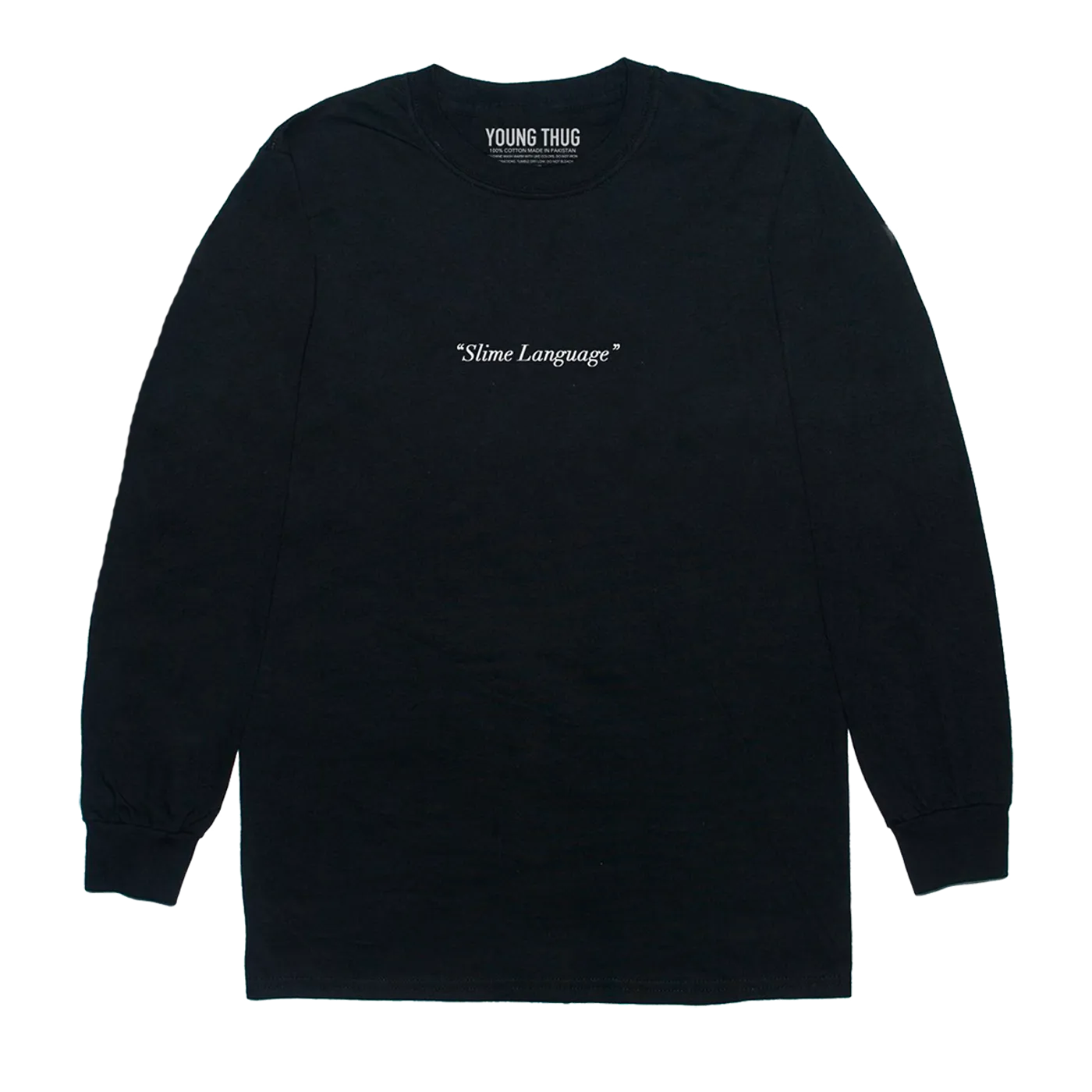 Young Thug Black Slime Language Long Sleeve T-Shirt + Slime Language Album Digital Download