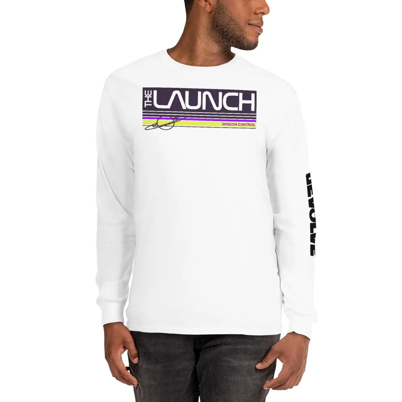 dEVOLVE The Launch - Long Sleeve T-Shirt (White)