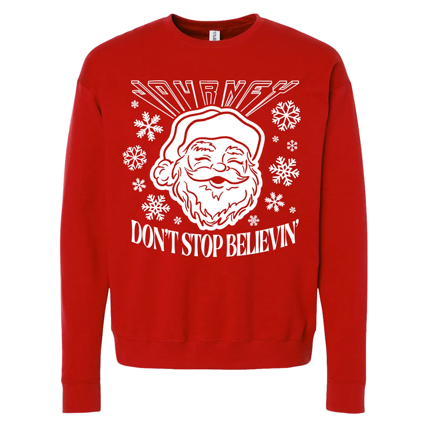 Journey Don't Stop Believin' Santa Crewneck