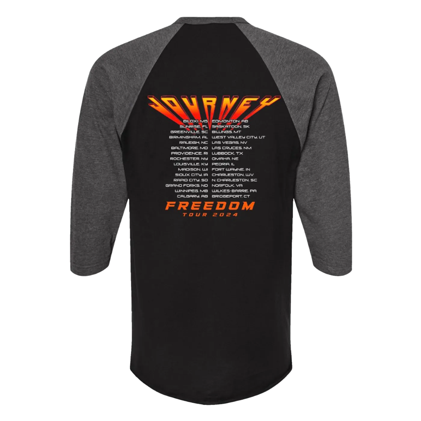 Journey 2024 Black/Grey Elmo Raglan