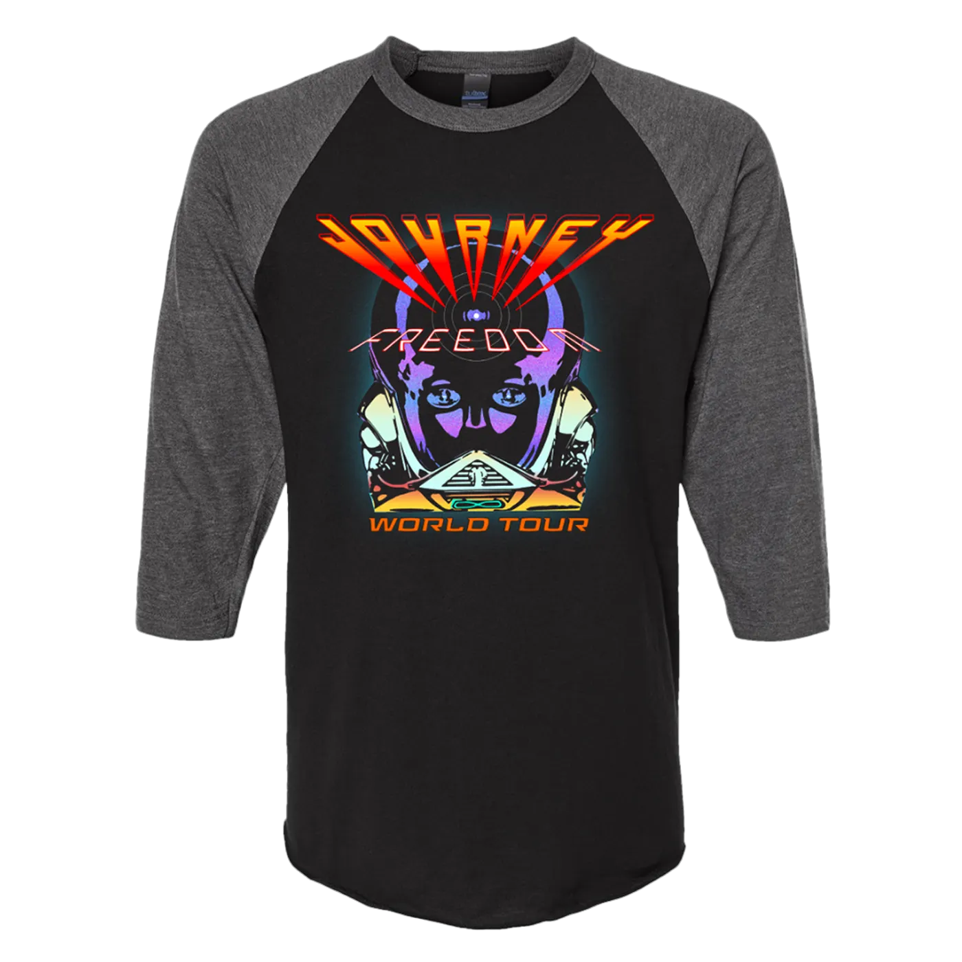 Journey 2024 Black/Grey Elmo Raglan