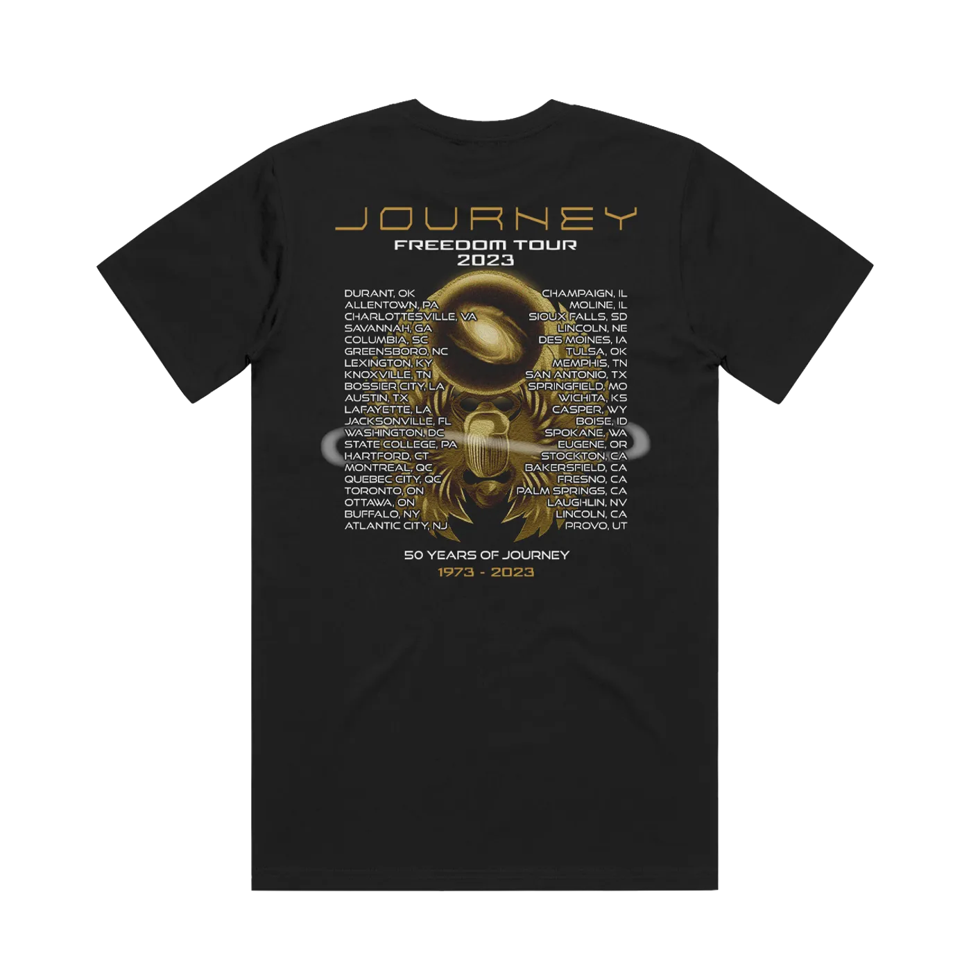 Journey 2023 50th Anniversary Bronze Scarab Tour Tee