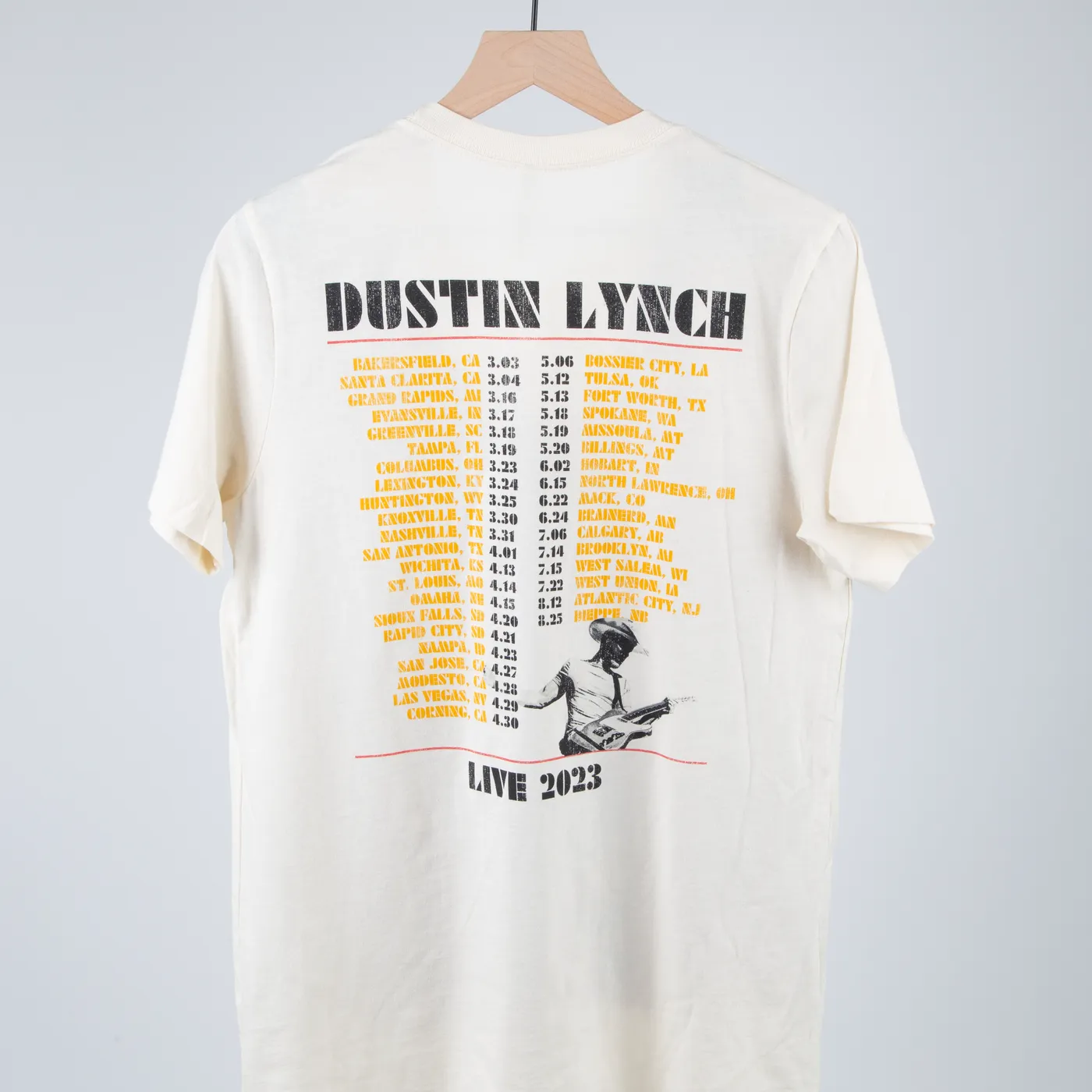 Dustin Lynch Live Tour Tee '23 - Natural