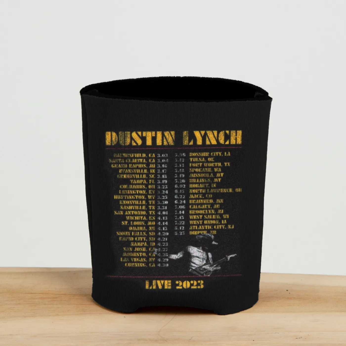 Dustin Lynch Black Tour 2023 Can Cooler