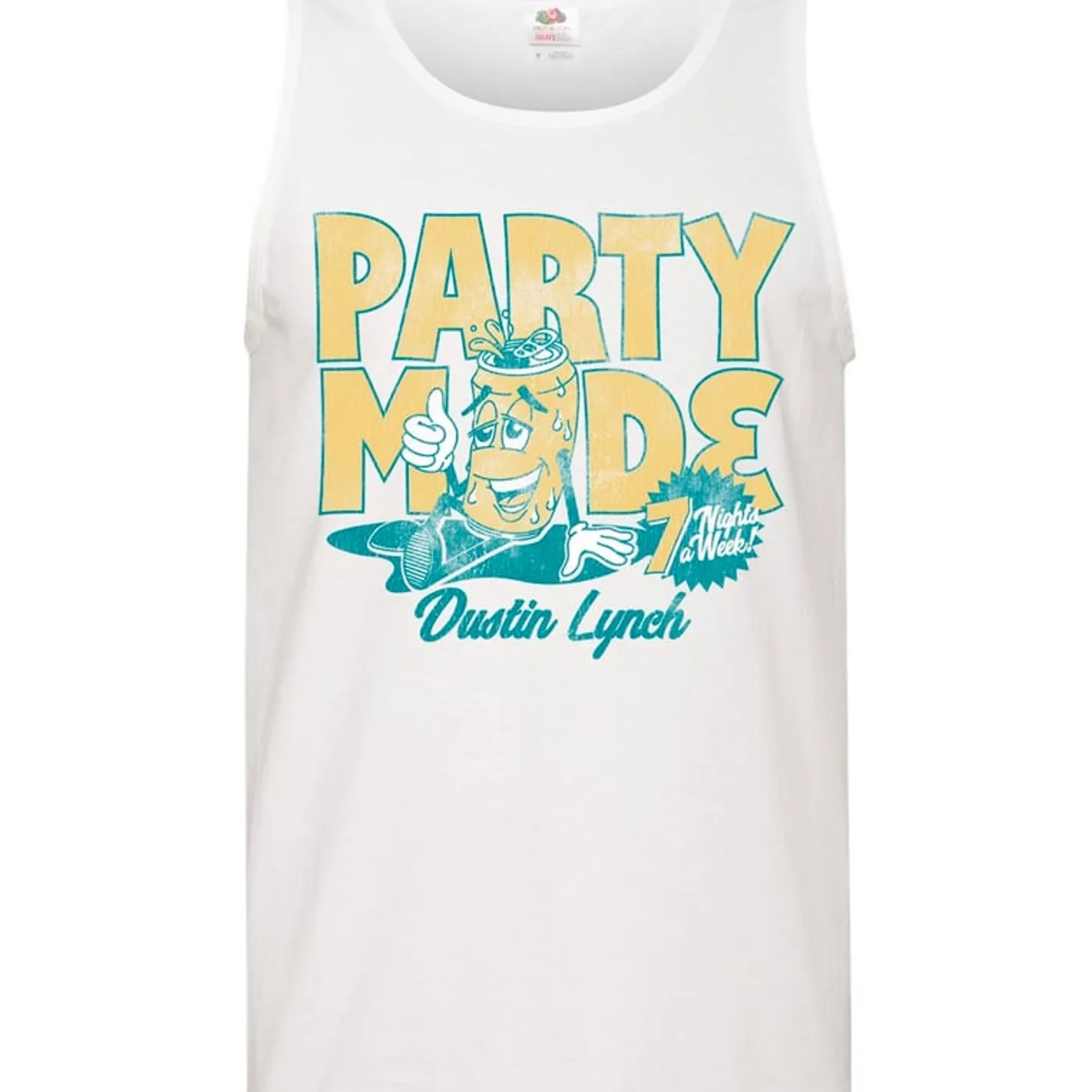 Dustin Lynch Party Mode White Tank