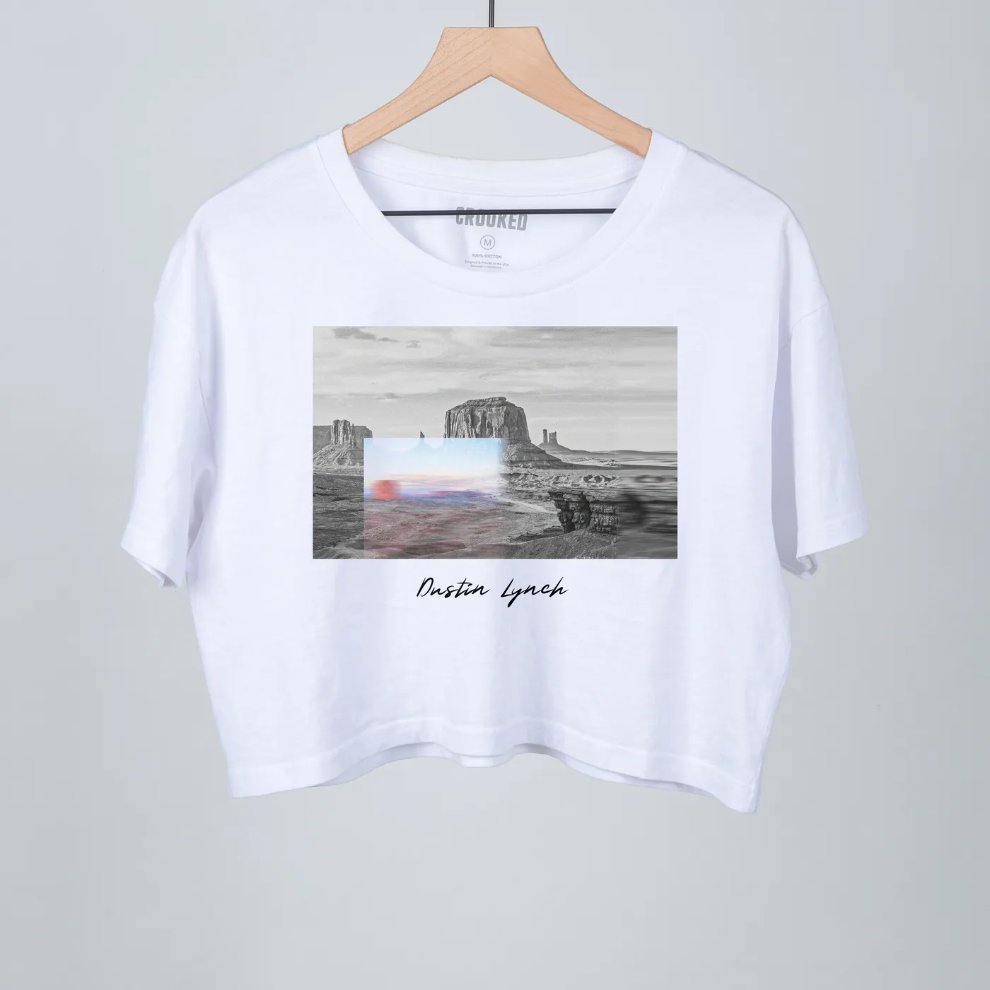 Dustin Lynch Pasadena Cropped Ladies Tee