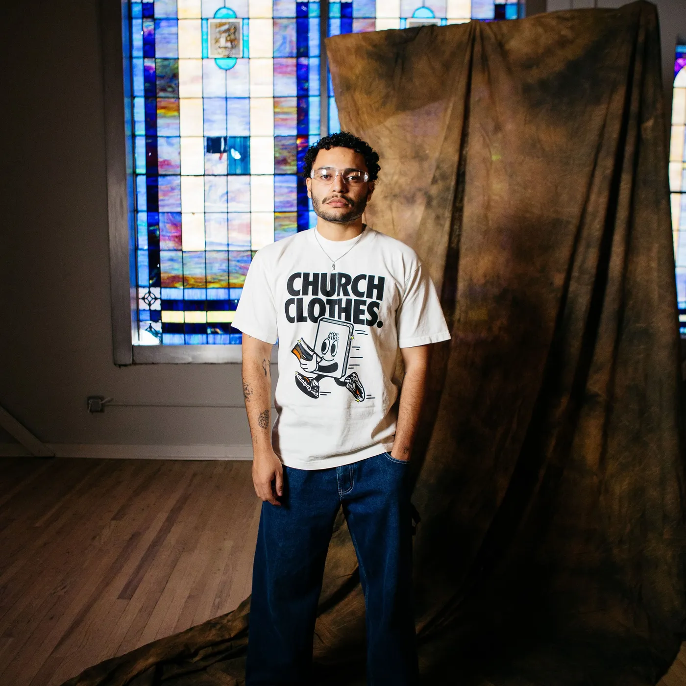 Lecrae Church Clothes Bible Tee - White