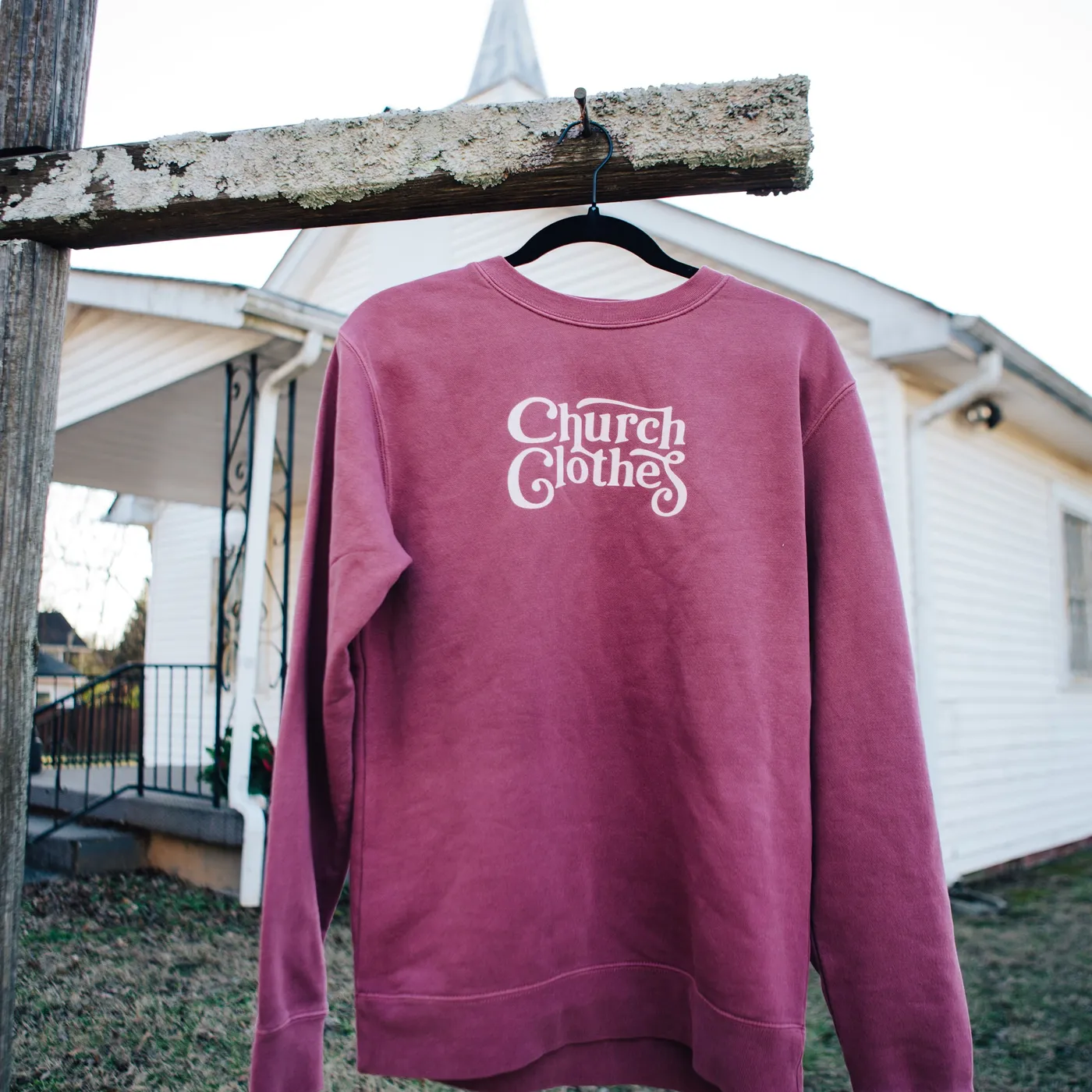 Lecrae Church Clothes 4 Ornamentation Crewneck - Berry
